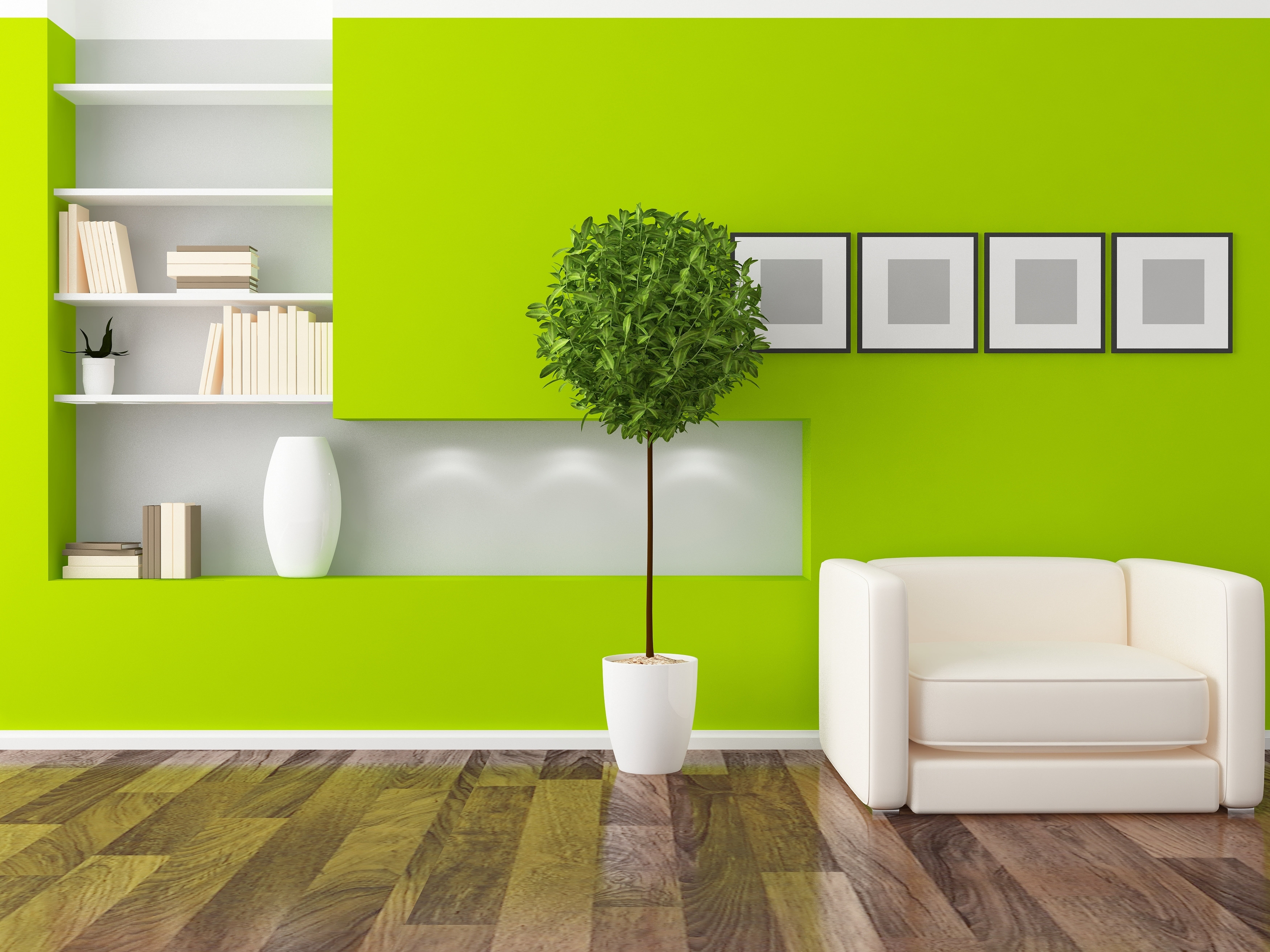 5K, chair, furniture, interior, living room, flower, HD Wallpaper