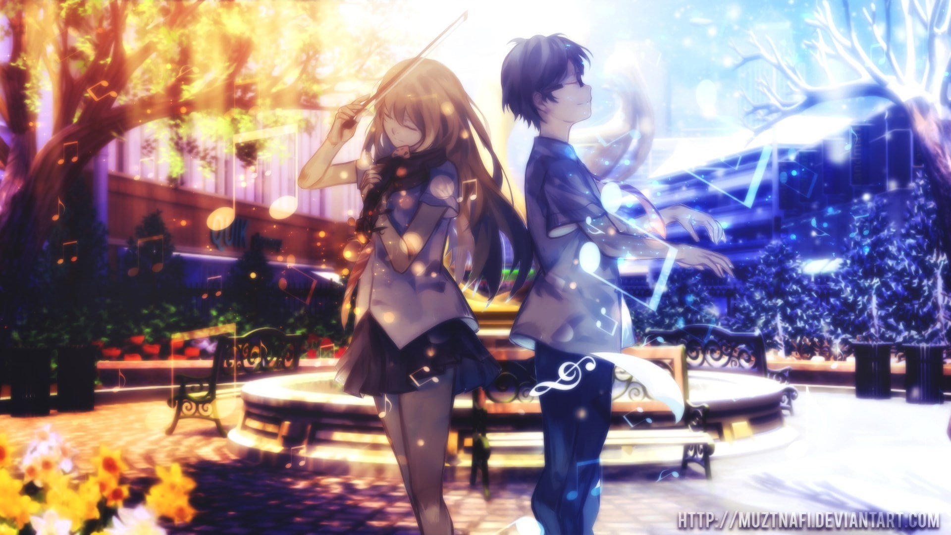 your lie in april, 1080P, HD Wallpaper