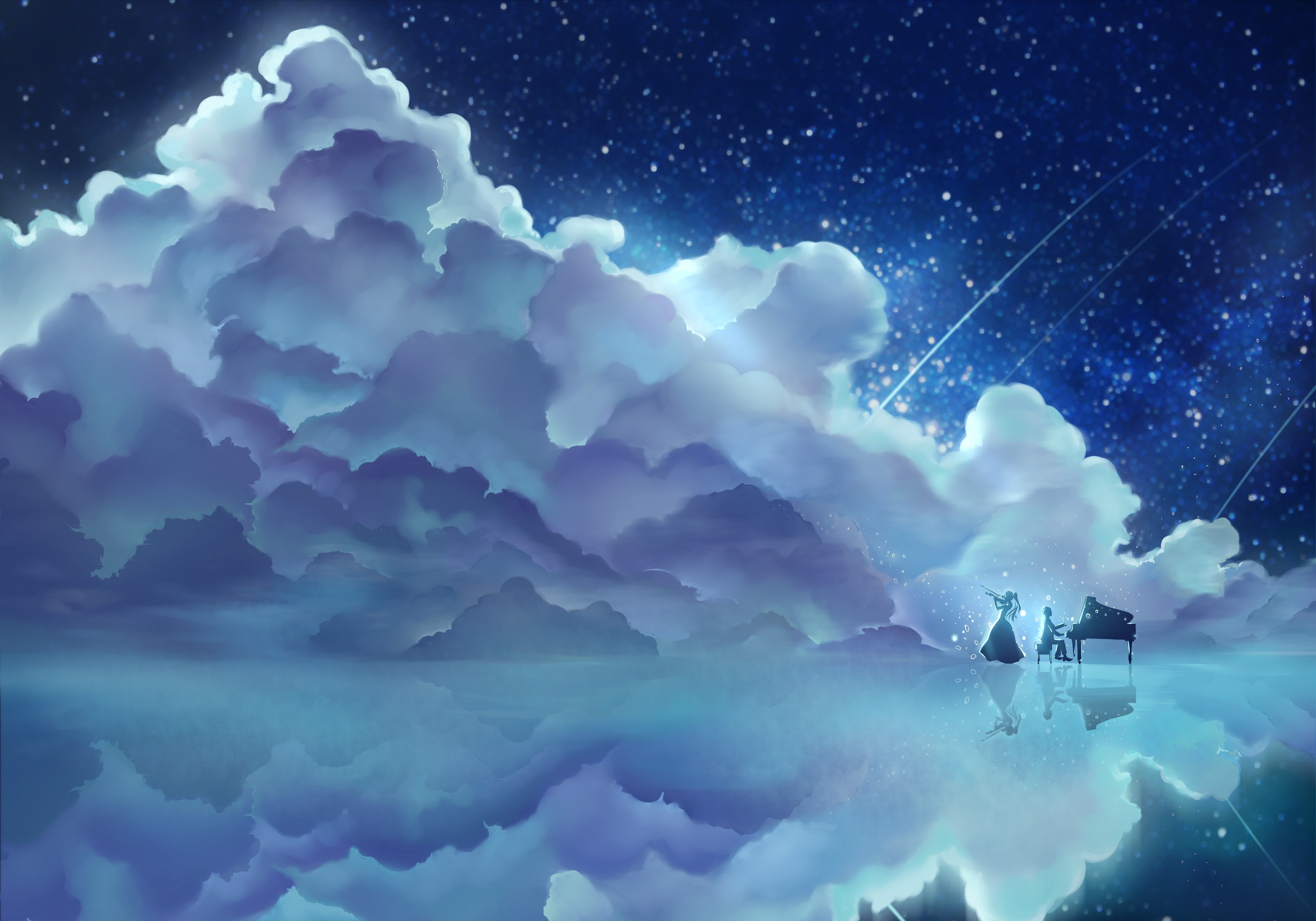 your lie in april, 4K, HD Wallpaper