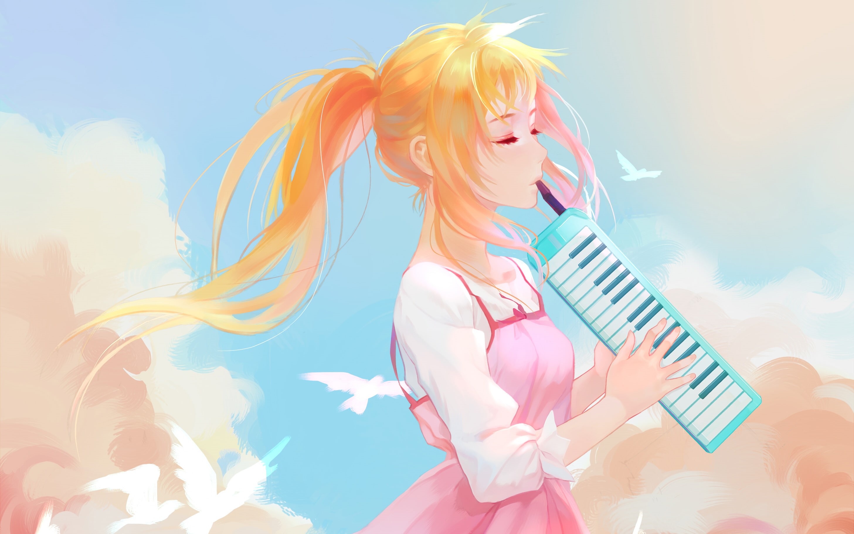 2K, Kaori Miyazono, Your Lie in April, HD Wallpaper