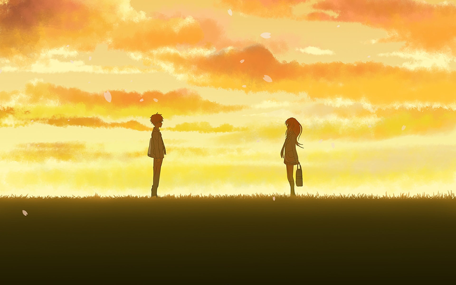 Your Lie in April, Anime, Kousei Arima, Kaori Miyazono, 1080P, HD Wallpaper