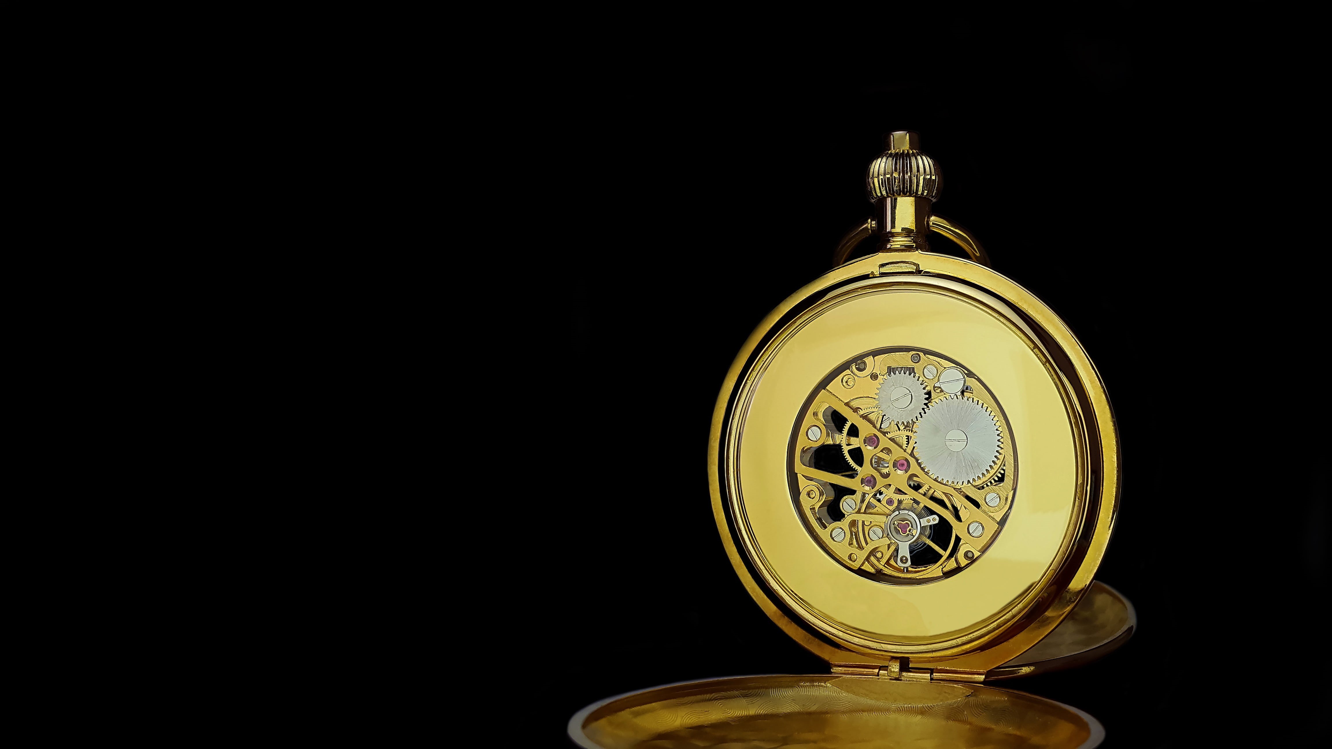 gear, studio shot, minutes, ornate, seconds, clock face, old fashioned, movement, valuable, close-up, clock, watch, cut out, retro, still life, indoors, HD Wallpaper