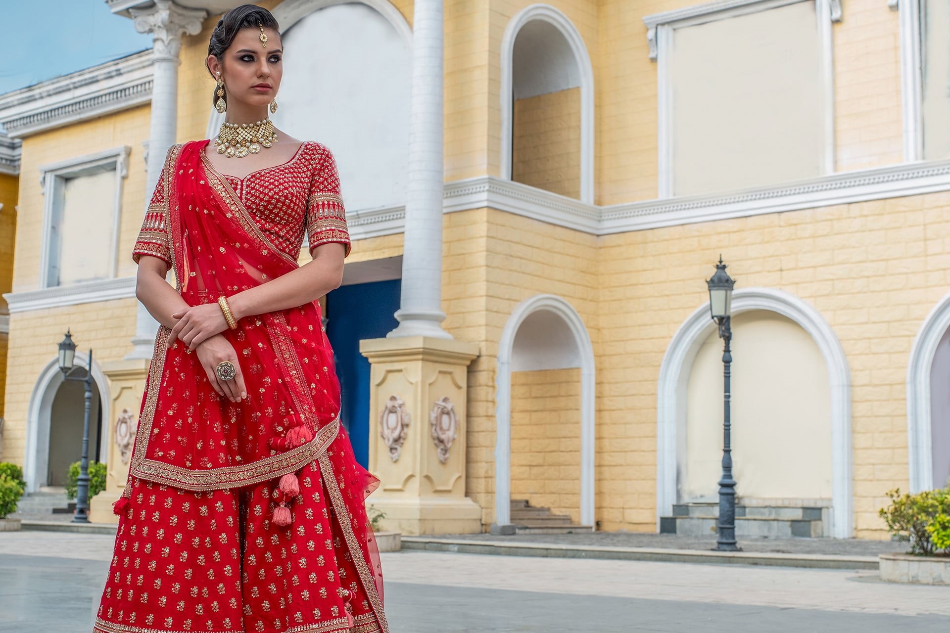 Jewelry, Girl, Saree, Indian, Earrings, Model, Models, Necklace, Woman, 1080P, HD Wallpaper