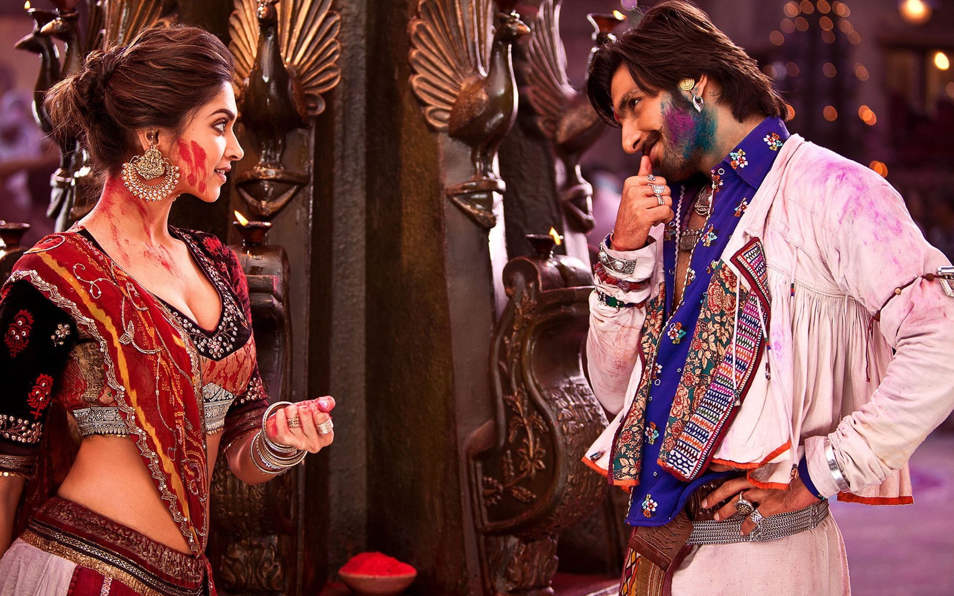 padukone, deepika, ranveer, ram, singh, leela, 1080P, HD Wallpaper
