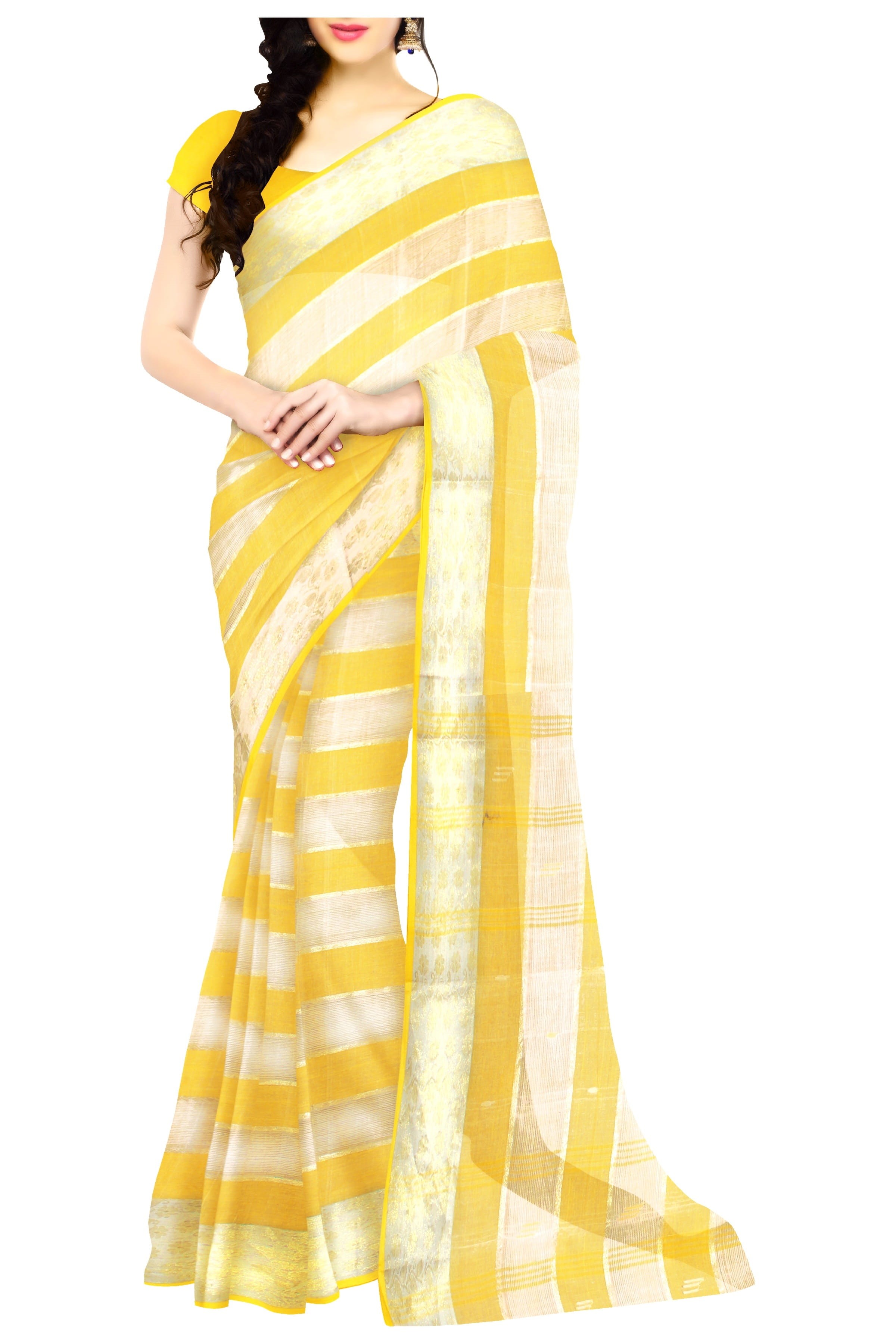 dress, contemplation, sari, young women, Saree, elegance, sundress, hairstyle, copy space, front view, indoors, people, orange, silk, women fashion, beauty, Phone HD Wallpaper