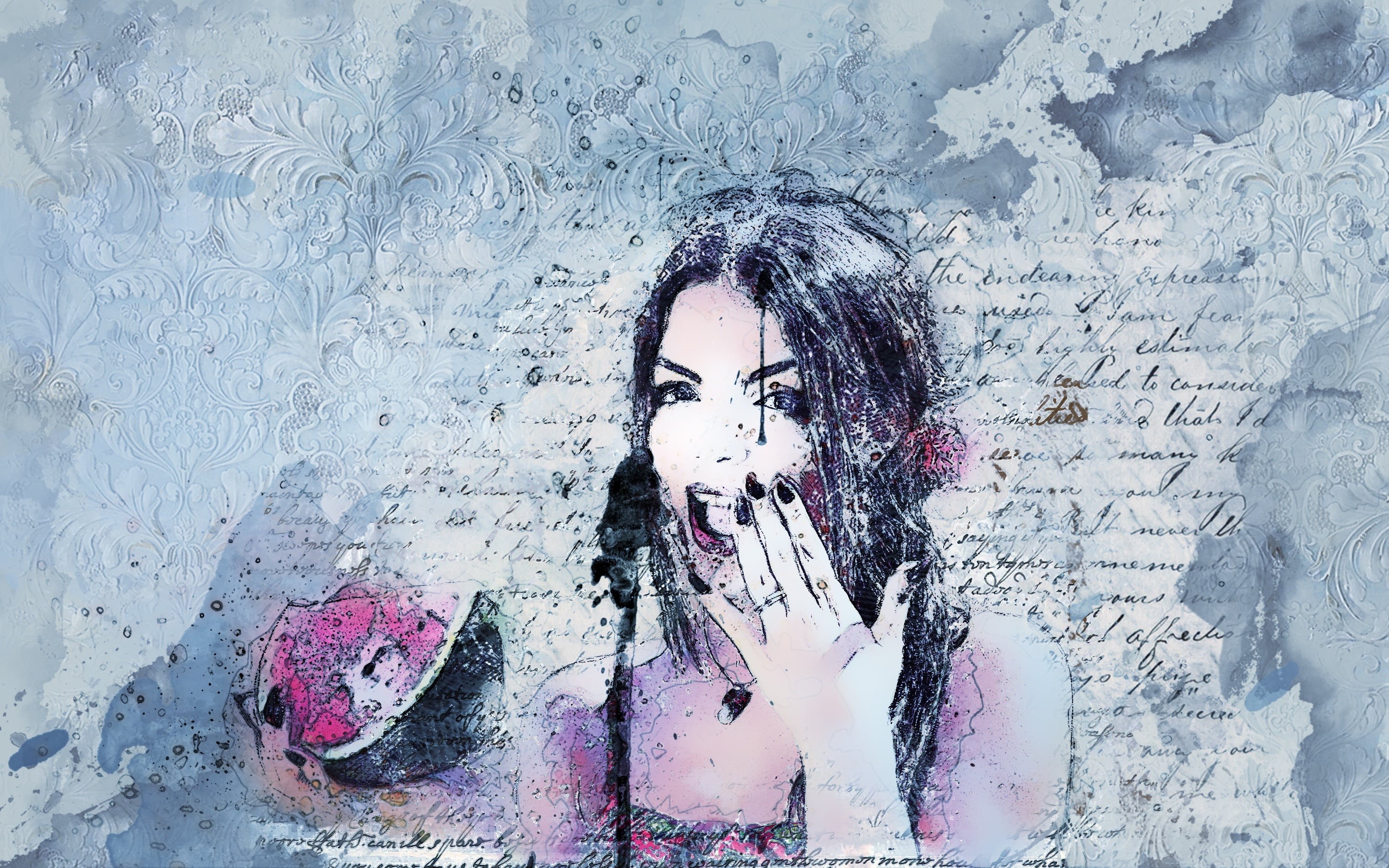 one woman only, indoors, scrapbooking, women, lifestyles, human face, mid adult, looking at camera, multiple exposure, scrapbook, headshot, one person, HD Wallpaper