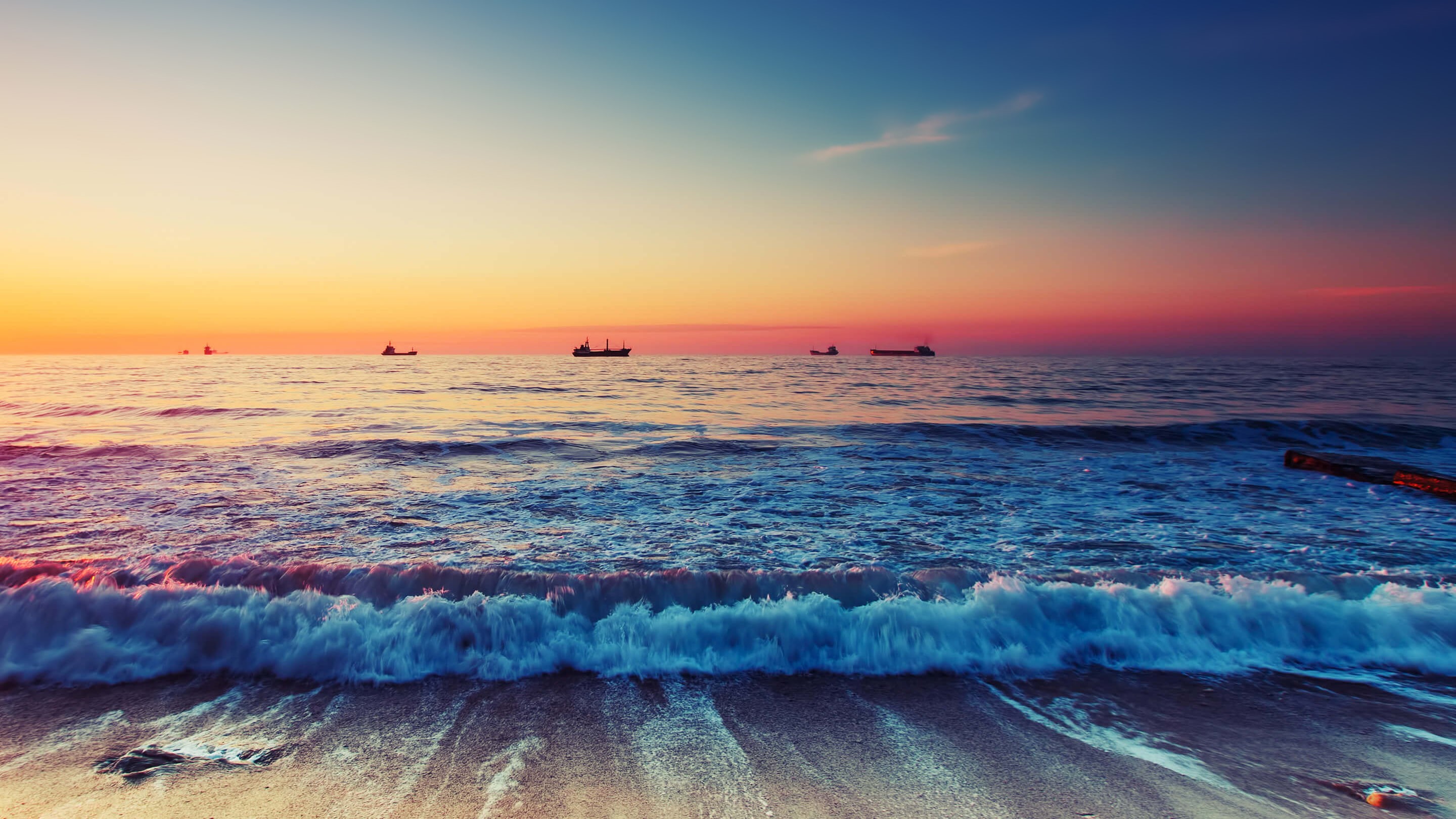 2K, Beach, Beautiful, HD Wallpaper