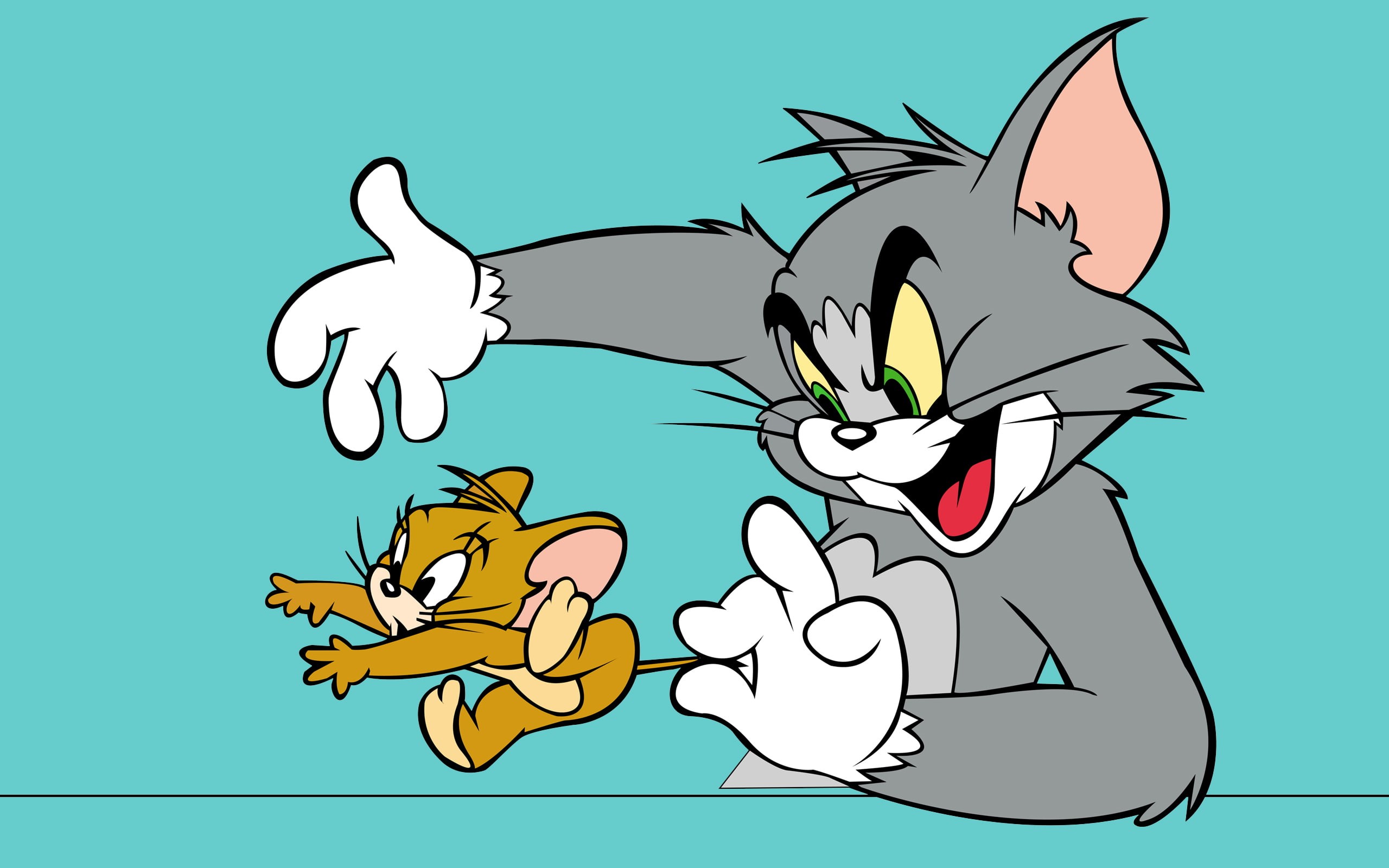 2K, backgrounds, desktop, tom, jerry, hd, HD Wallpaper