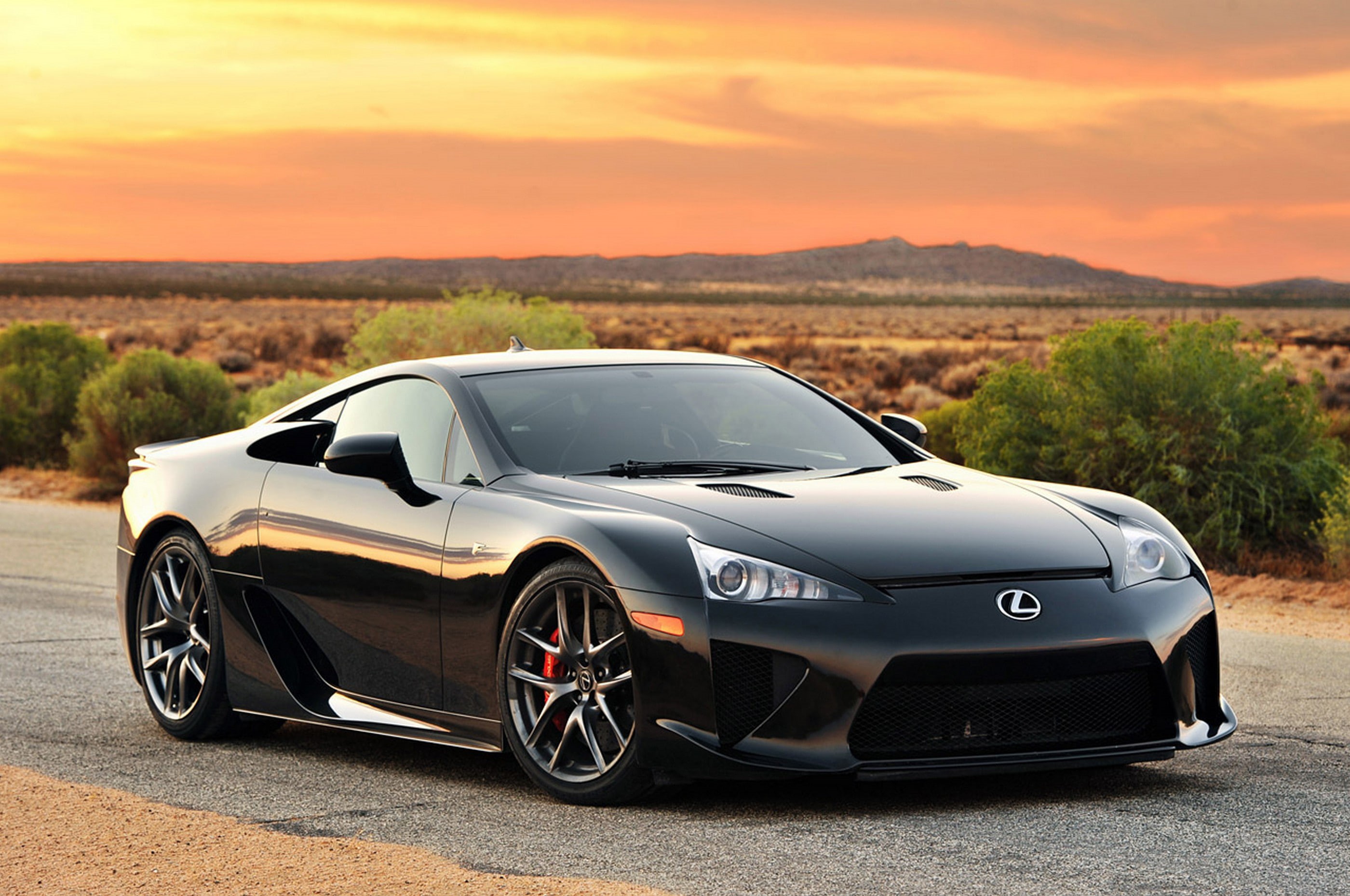 Lexus, 2K, s, road, black, lfa, HD Wallpaper