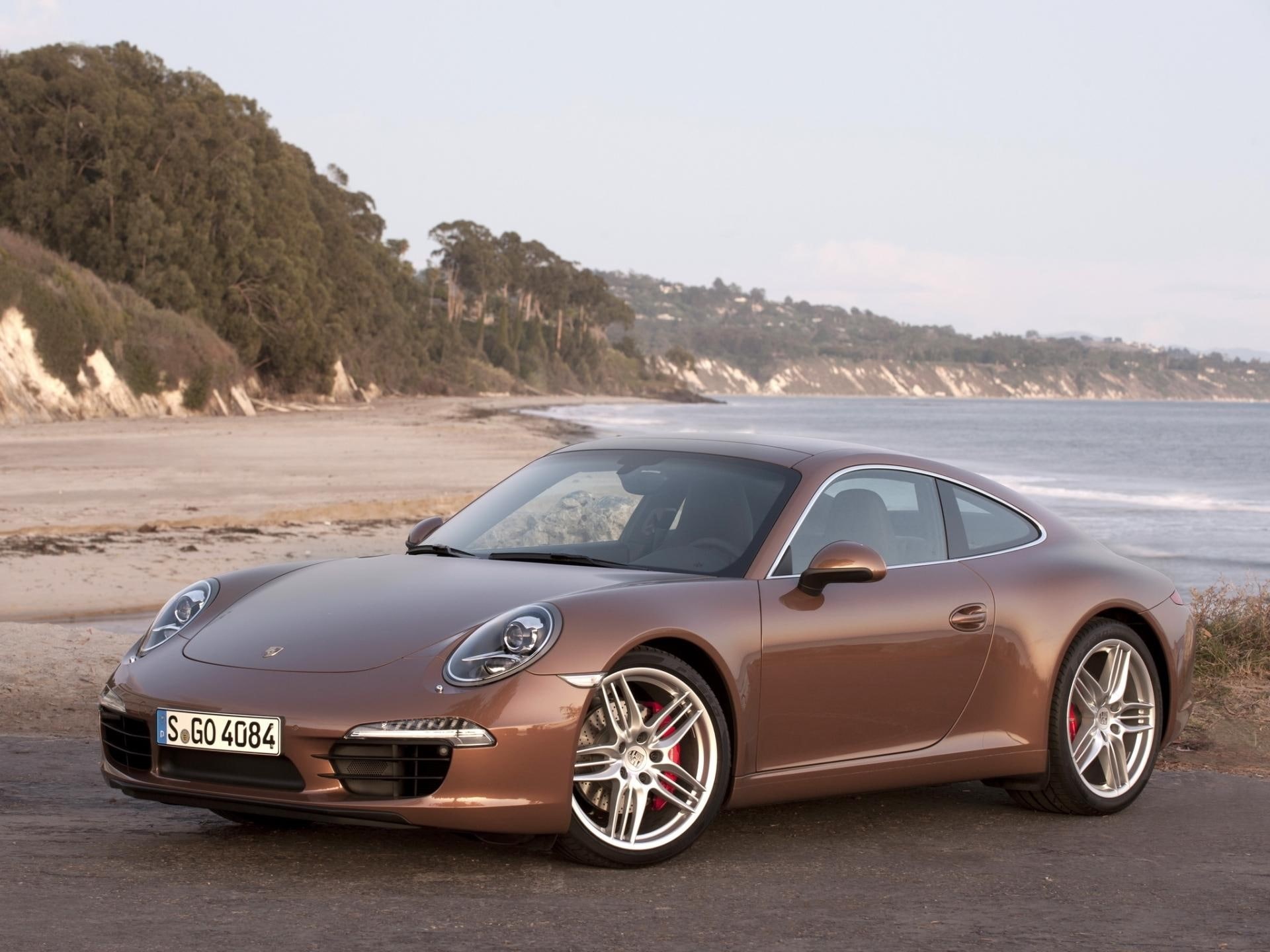 sports, coupe, super, s, porsche, carrera, cars, brown, supercar, 2012, 1080P, HD Wallpaper