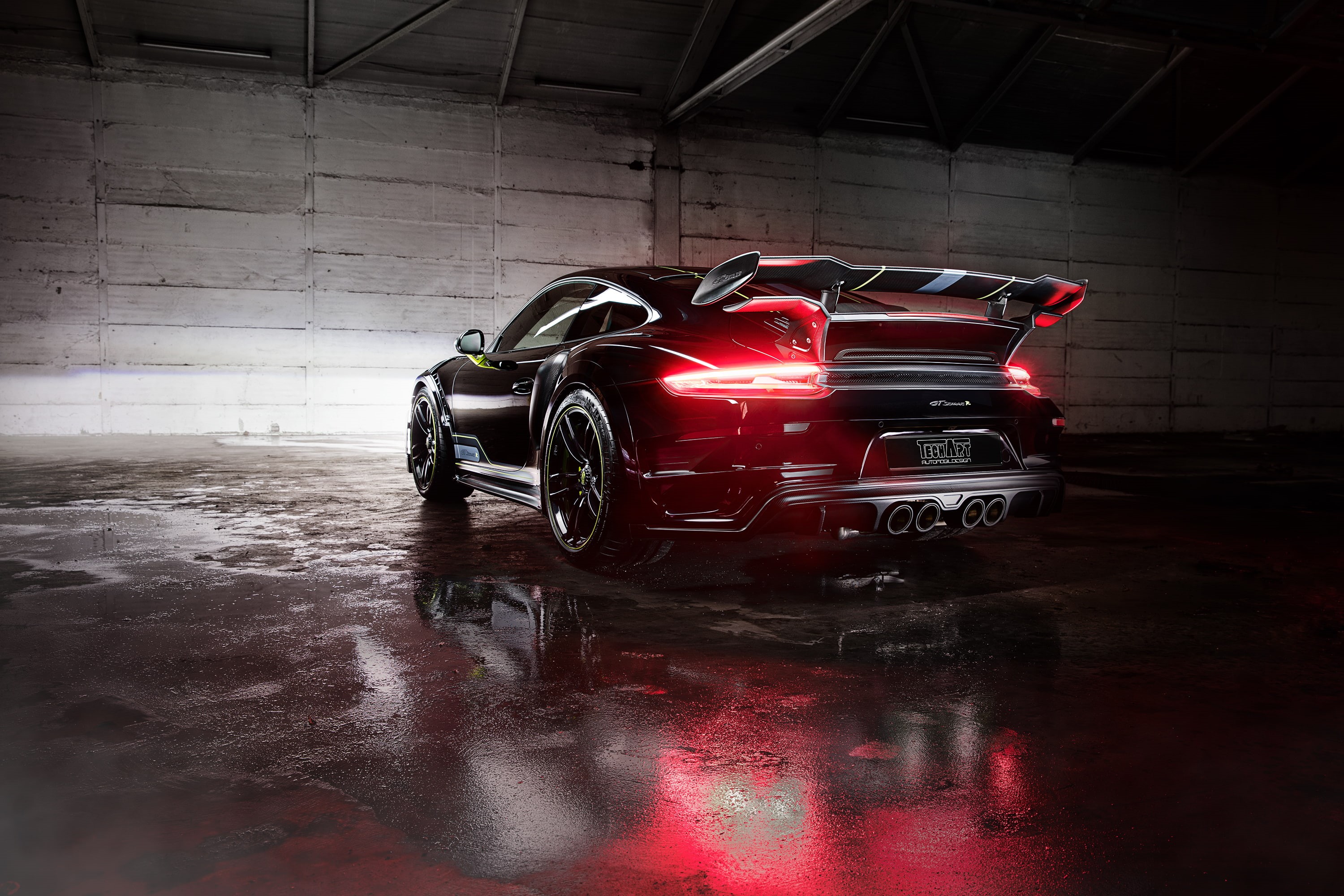 Porsche 911 Turbo S GTStreet R, 2017, TechArt, 2K, HD Wallpaper
