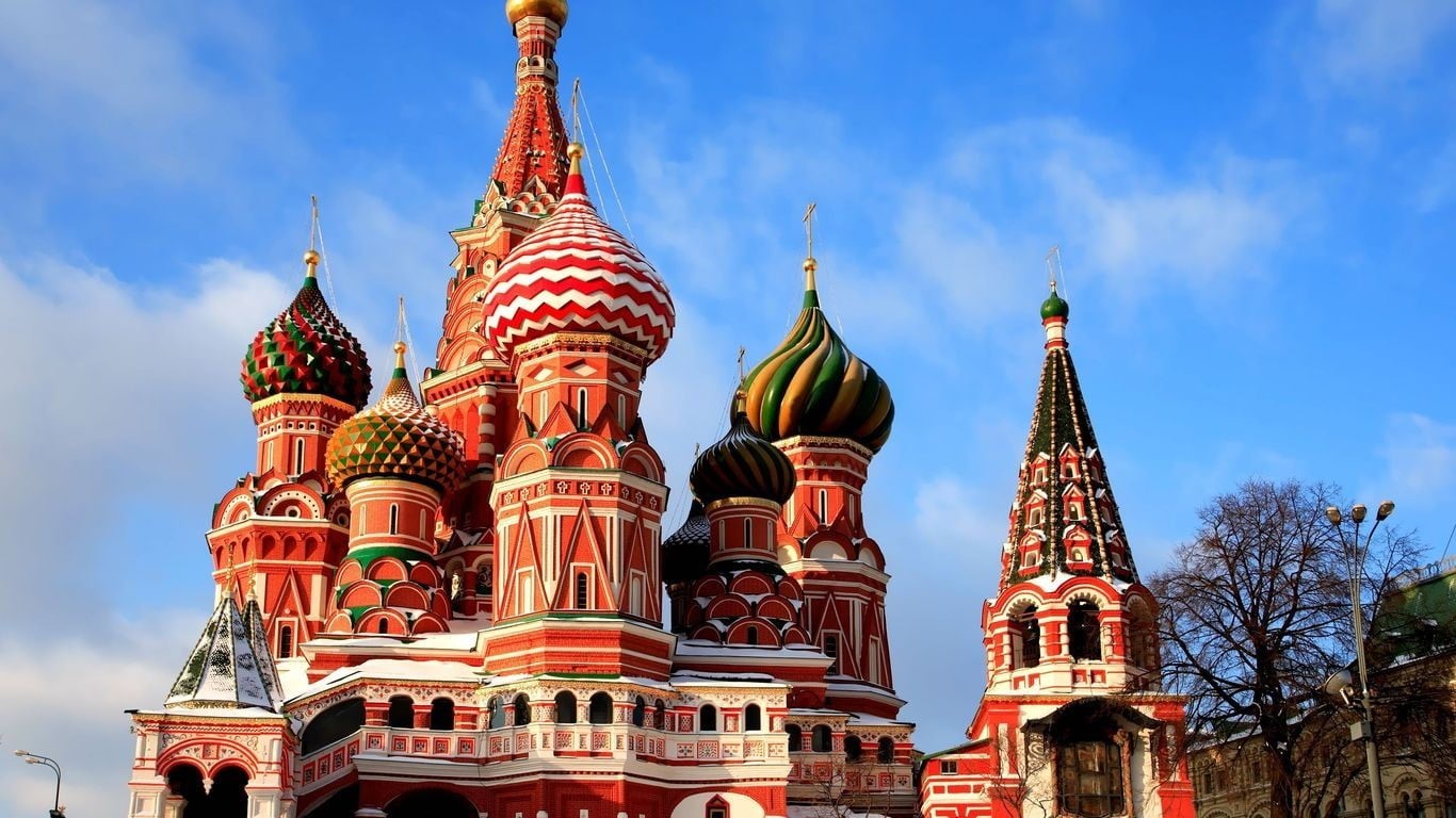 Russia, mosque, architecture, brown, tower, 720P, built structure, building exterior, ornate, Moscow, Europe, history, no people, building, belief, place of worship, HD Wallpaper