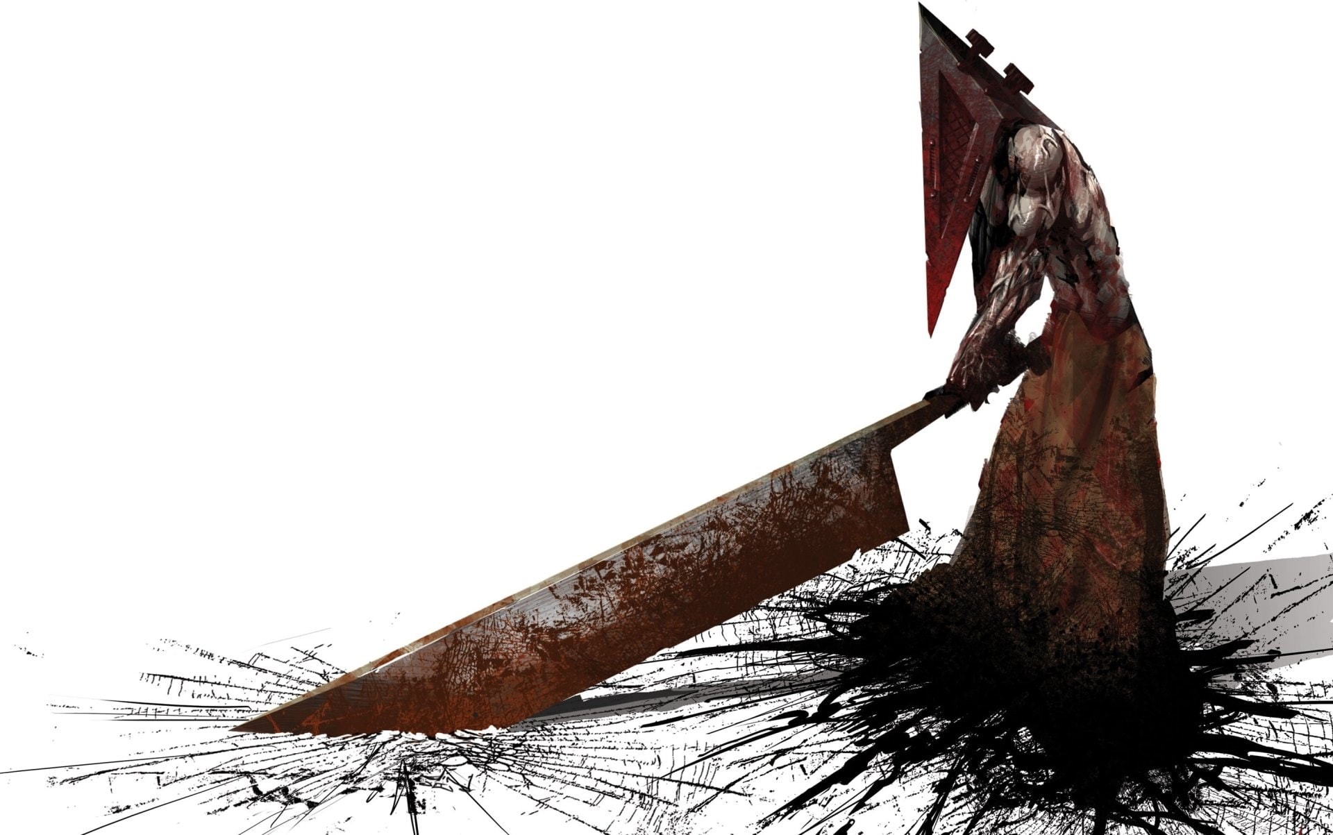 Pyramid Head, 1080P, Silent Hill, Blood, HD Wallpaper