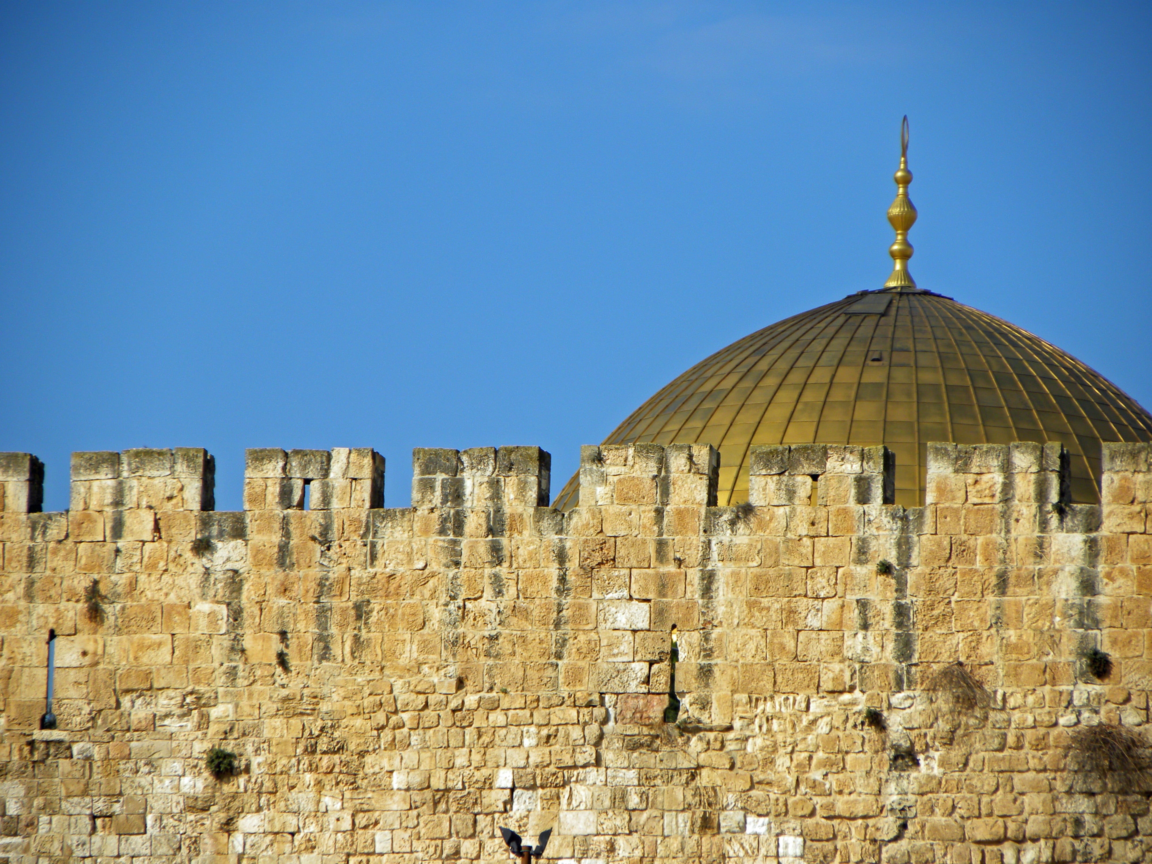 belief, stone, east, brick, old, religious, ancient, muslim, sky, no people, spirituality, jerusalem, god, nature, brown, travel, arab, mosque, place of worship, HD Wallpaper