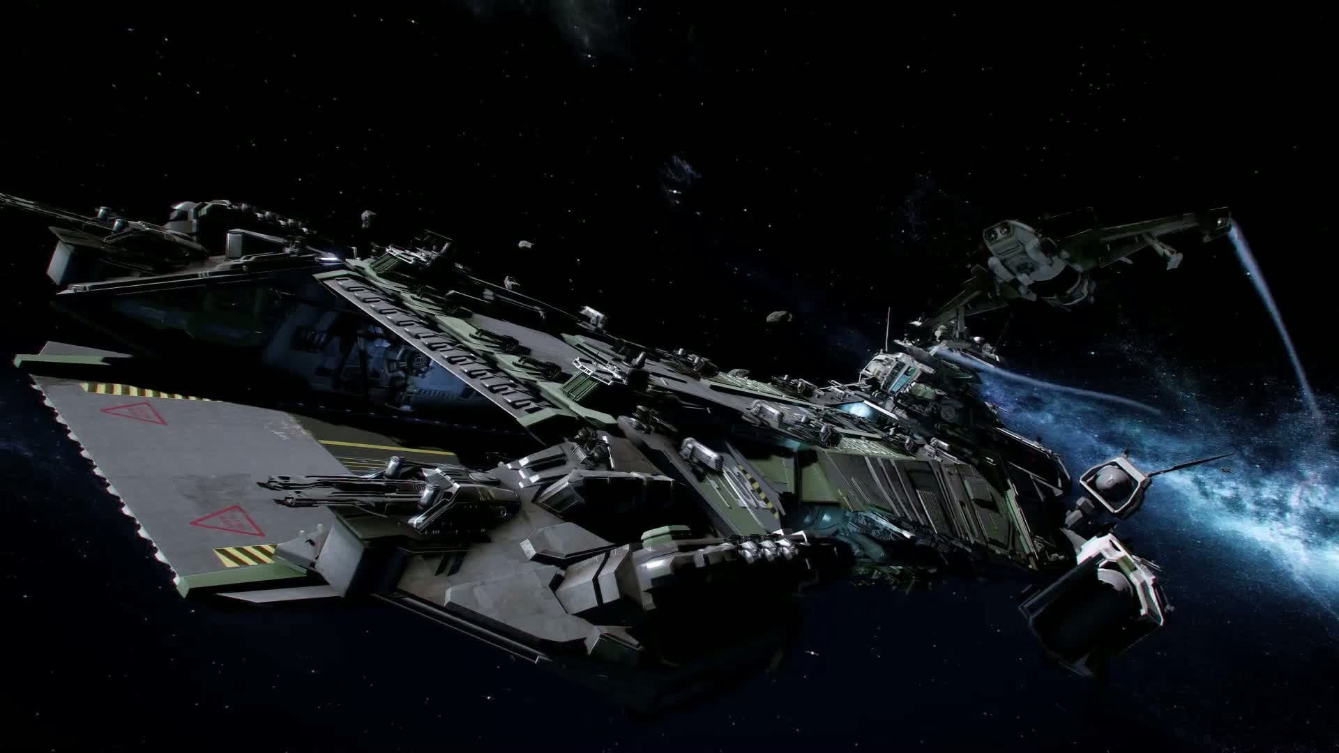 character, spaceship, military airplane, travel, mode of transportation, aerospace industry, video games, 1080P, military, Star Citizen, nature, army, HD Wallpaper