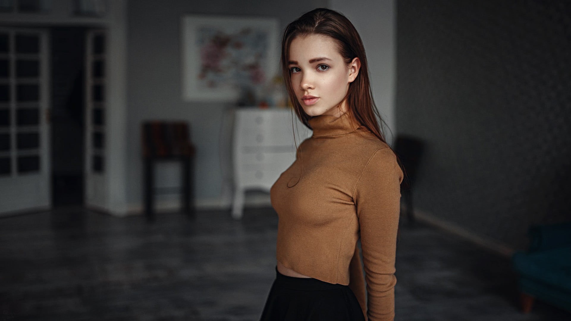 healthy Lifestyle, real People, Anna Dyuzhina, sport, fashion Model, brown Hair, young Women, one Young Woman Only, standing, copy Space, chernyadyev, beautiful woman, HD Wallpaper