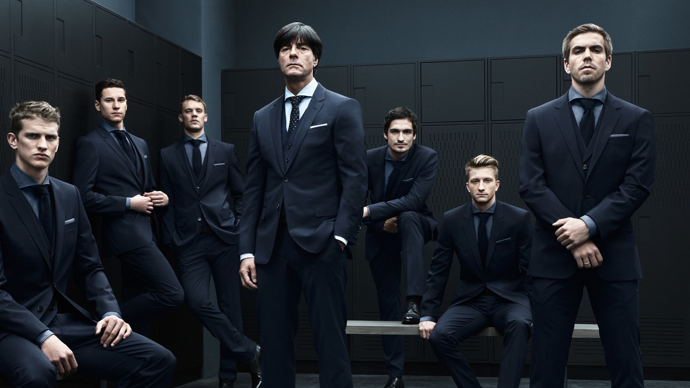 business, Hummels, Joachim, team, s, black, group of people, Philipp, Löw, three quarter length, costumes, Mats, business person, well-dressed, standing, HD Wallpaper