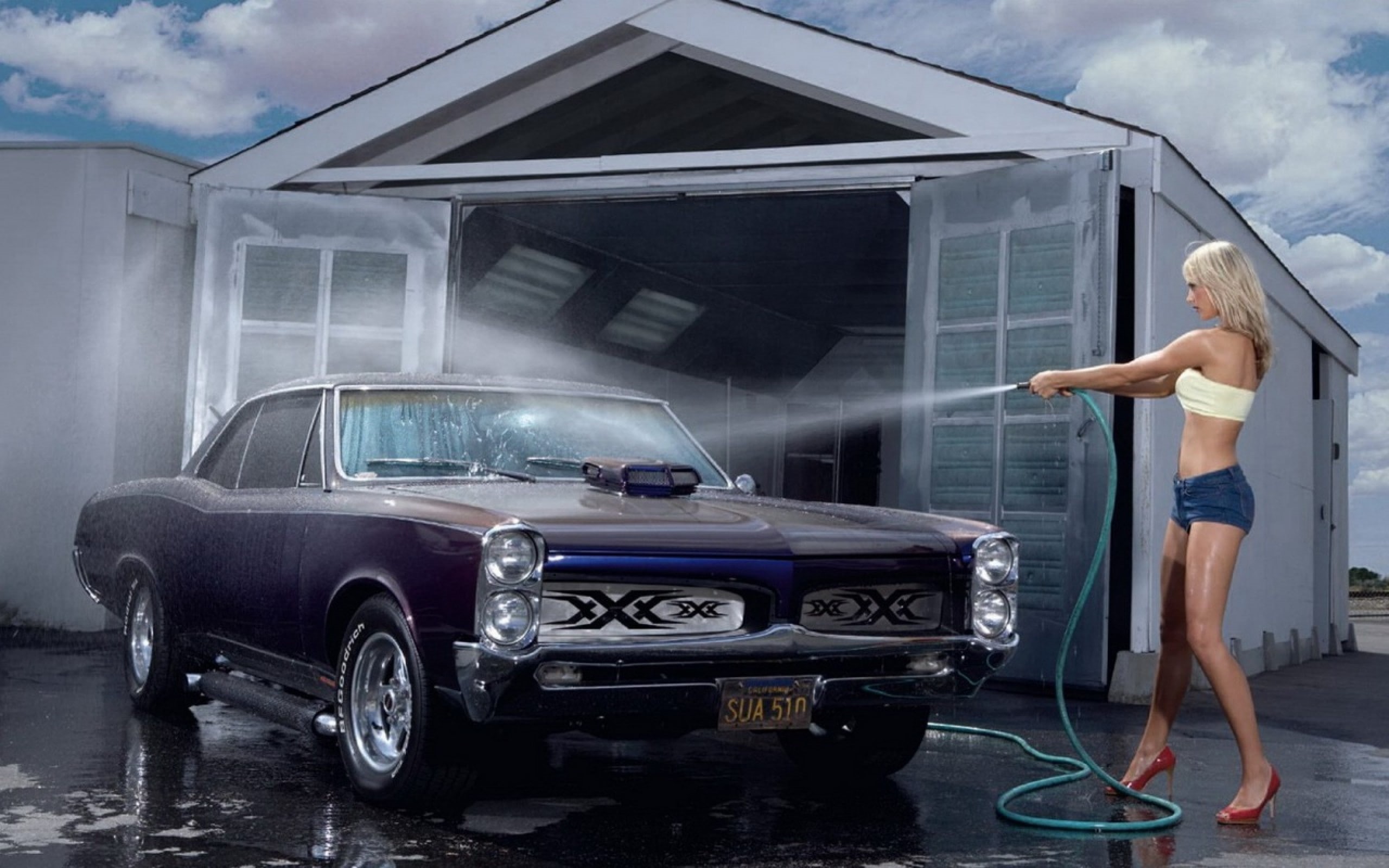 2K, car, wash, HD Wallpaper