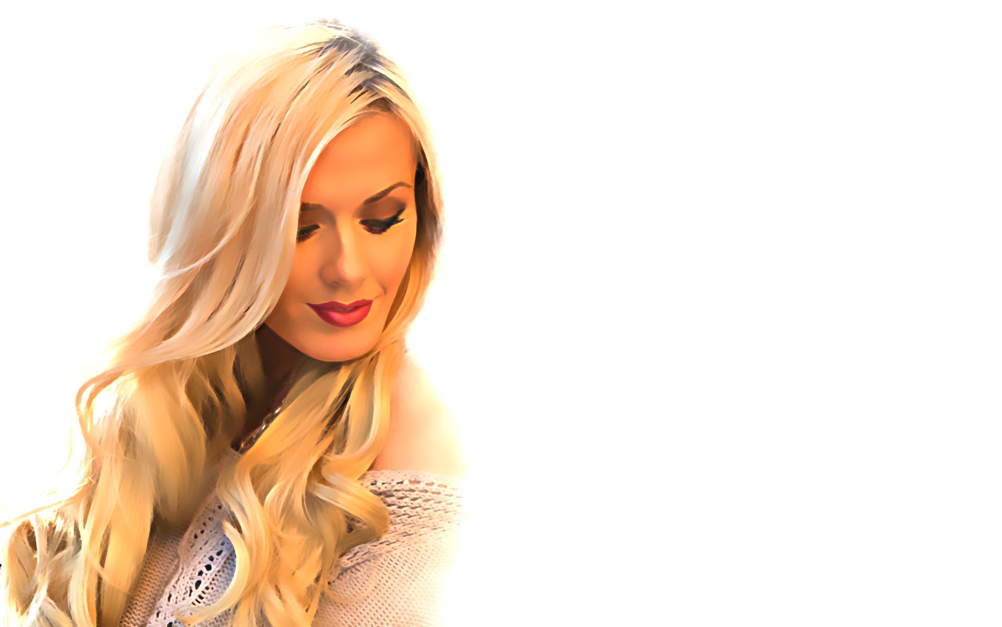 girl, hair, s, top, 2K, face, shoulder, Aida Ridic, women, blonde, white, HD Wallpaper