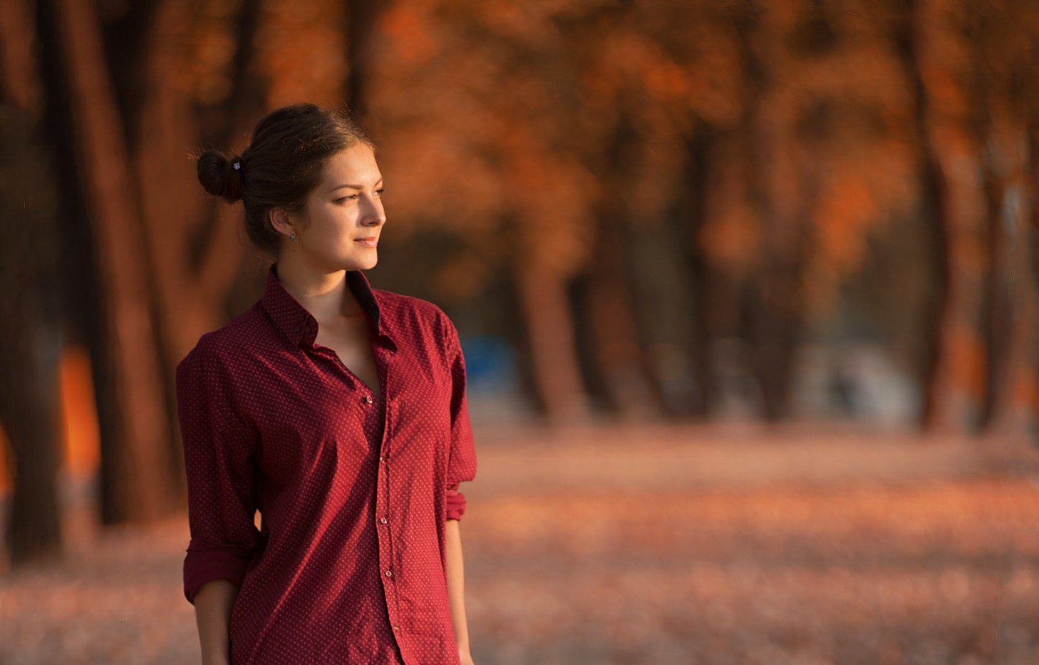 looking into the distance, model, Anton Pechkurov, women, Daria Kuncikova, 720P, HD Wallpaper