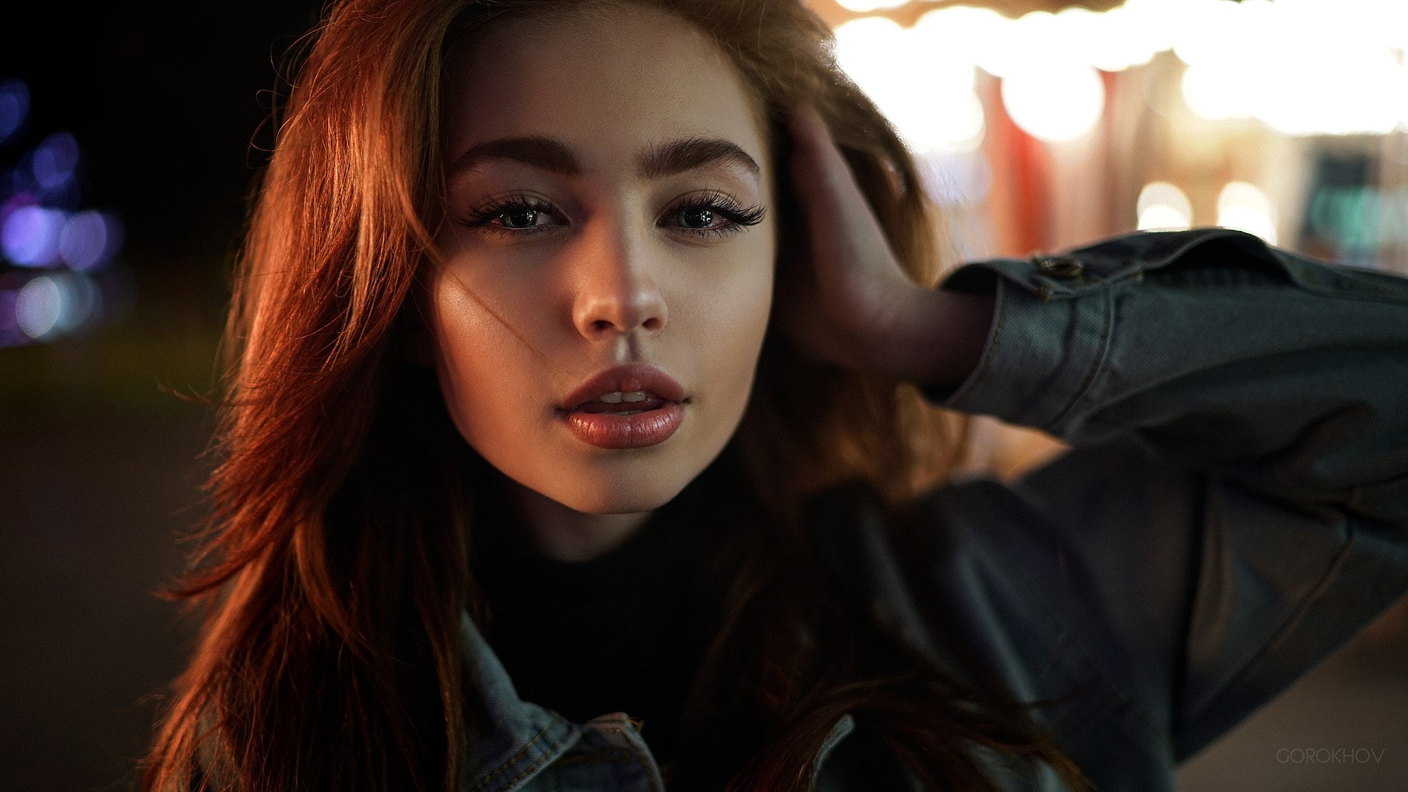 human face, face, portrait, jacket, looking at viewer, young women, focus on foreground, one person, lifestyles, women outdoors, adult, long hair, beautiful woman, HD Wallpaper