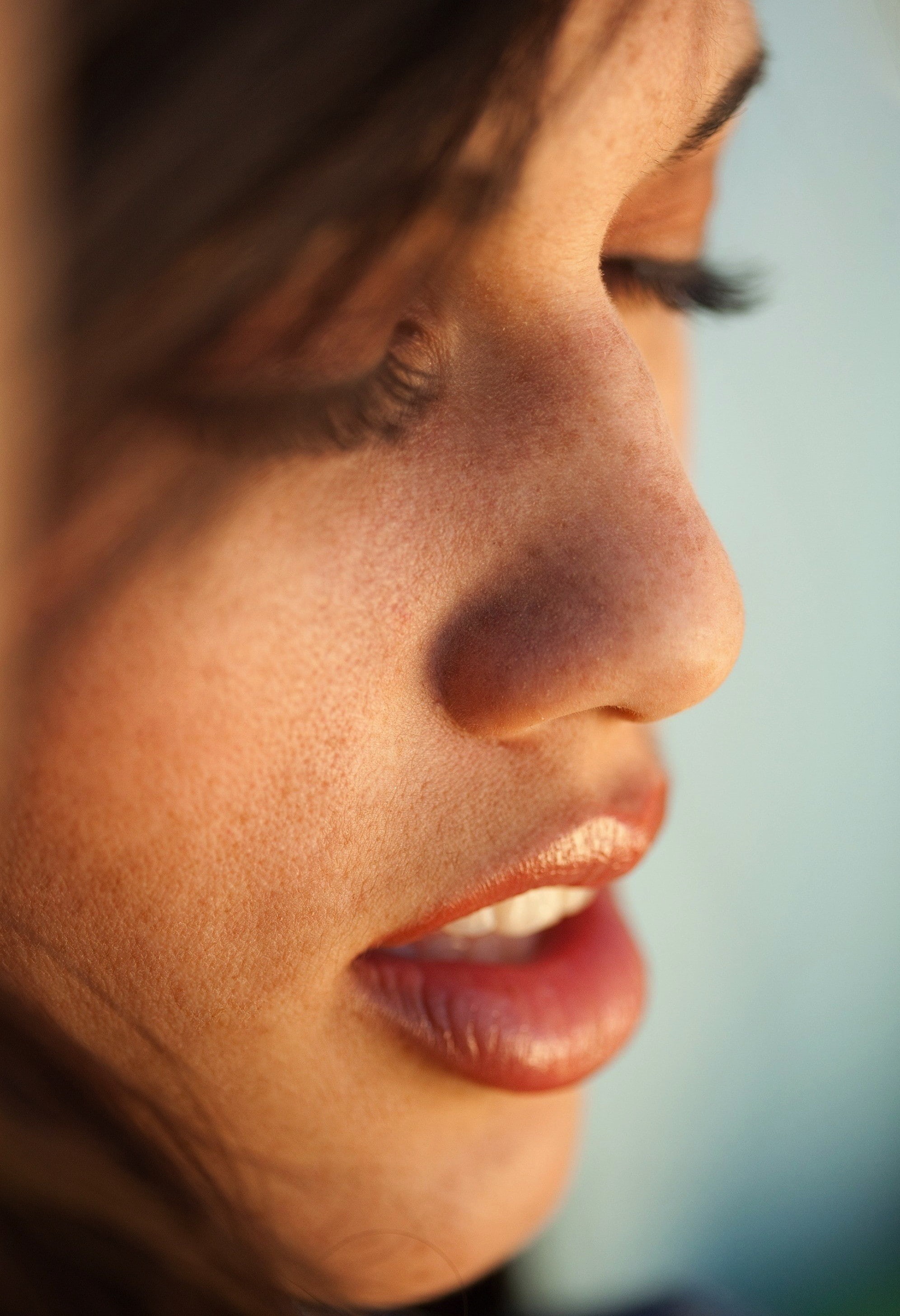 desire, tiffany, freckles, people, brunettes, digital, models, magazine, eyes, women, thompson, lips, artistic, hd, 2K, art, Phone HD Wallpaper