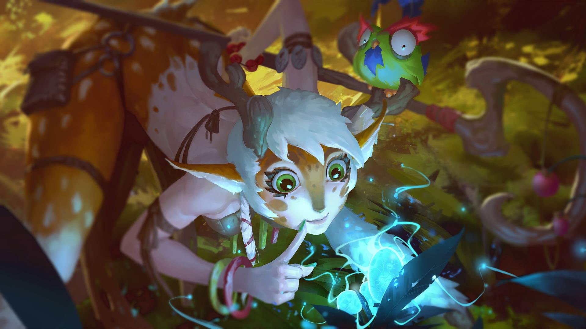 celebration, holiday, focus on foreground, human representation, indoors, Battlerite, selective focus, 1080P, decoration, white, staff, close-up, Blossom (Battlerite), HD Wallpaper