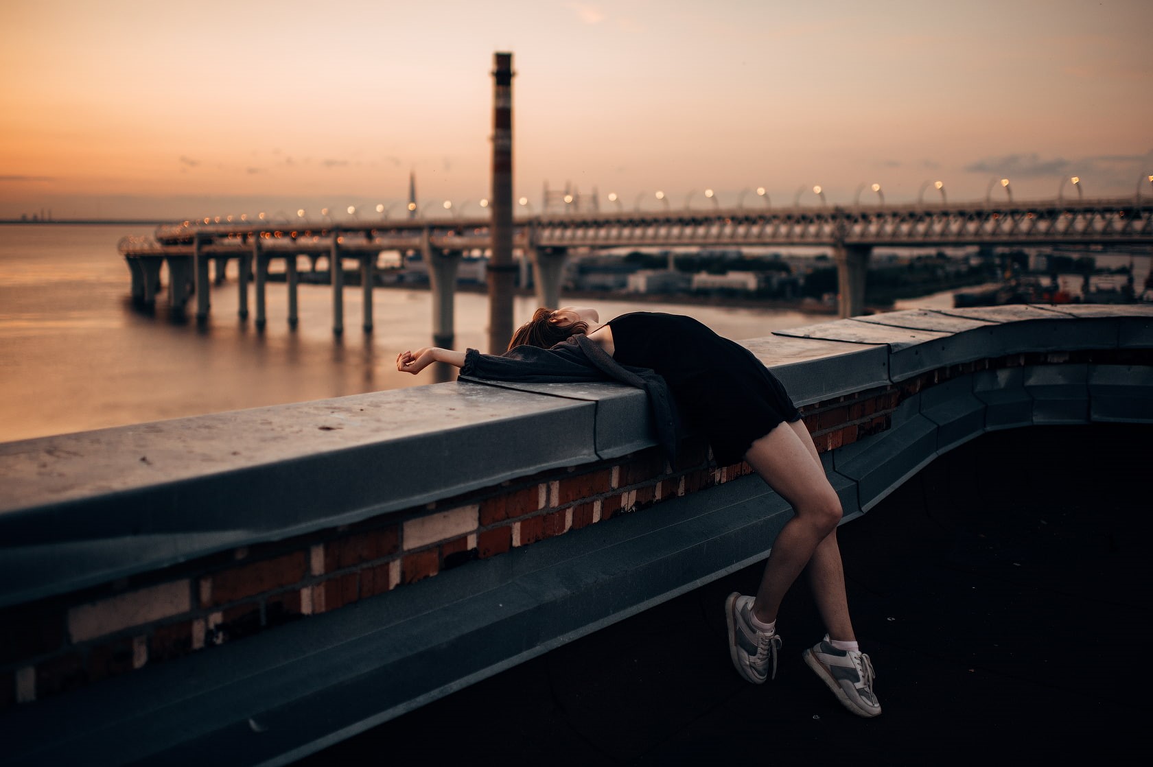 leisure activity, nature, transportation, arched back, model, one person, water, full length, built structure, adult, sitting, young adult, women outdoors, HD Wallpaper