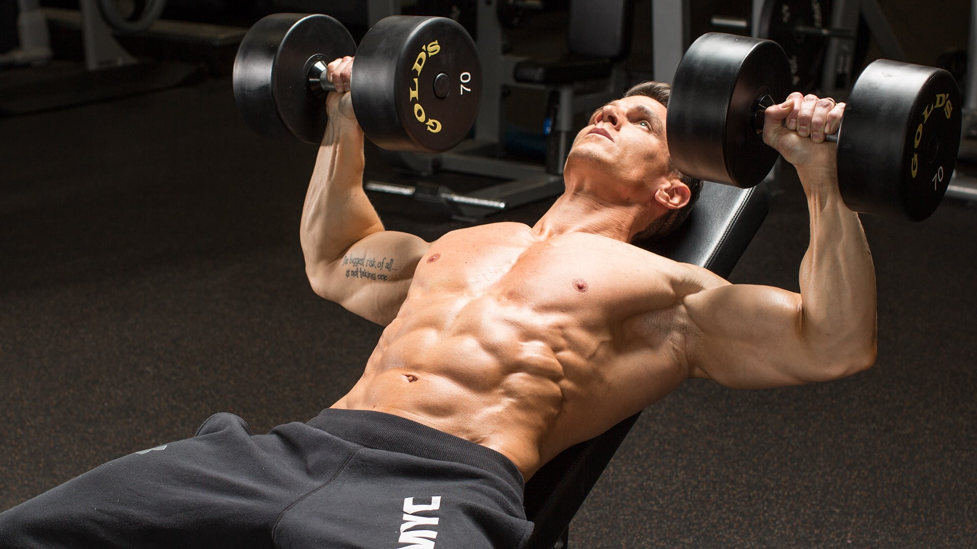 men, 1080P, dumbbells, weightlifter, gym, HD Wallpaper