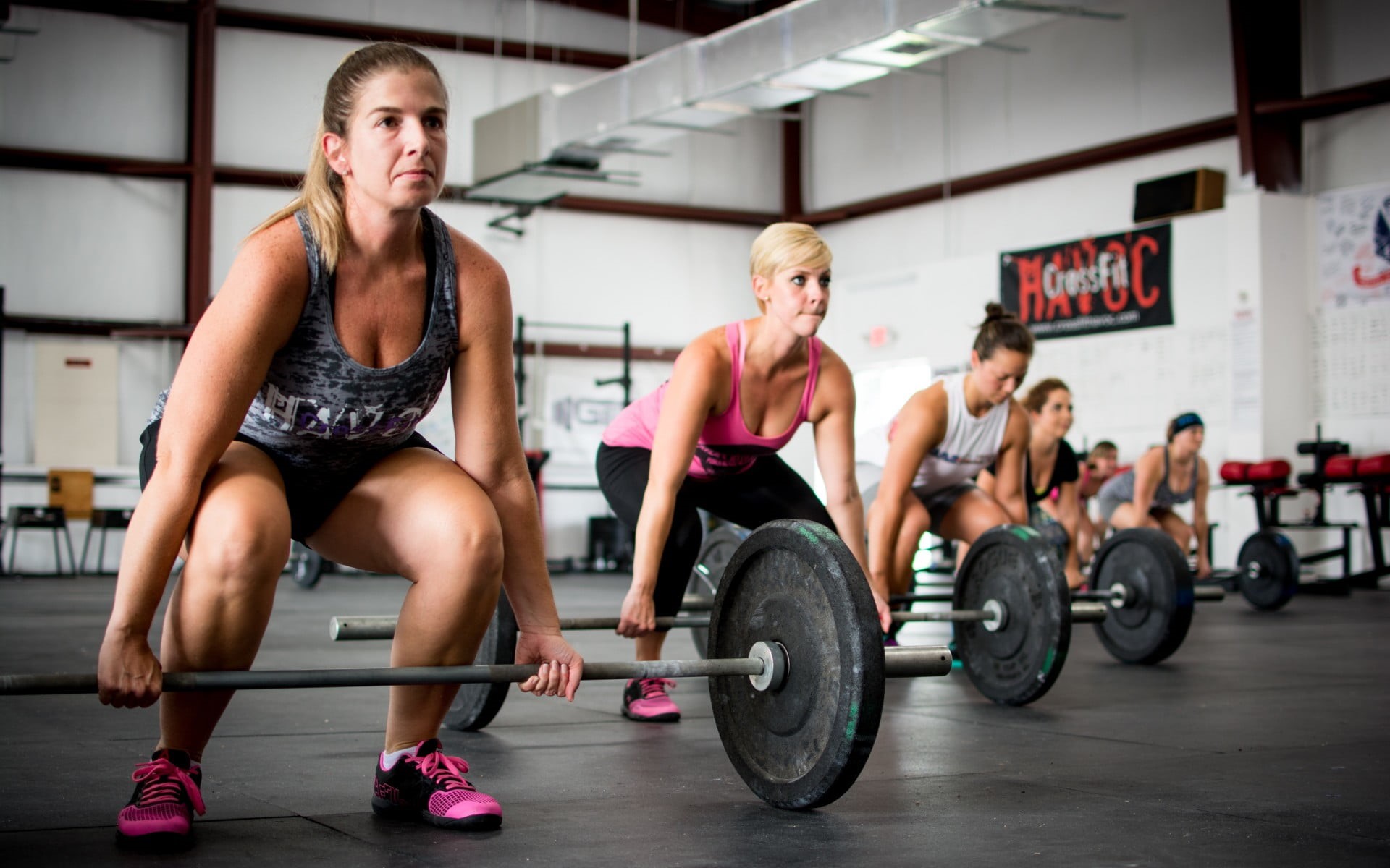 vitality, self improvement, physical activity, weights, exercise equipment, cross training, determination, equipment, sports, weight, women, clothing, exercising, HD Wallpaper