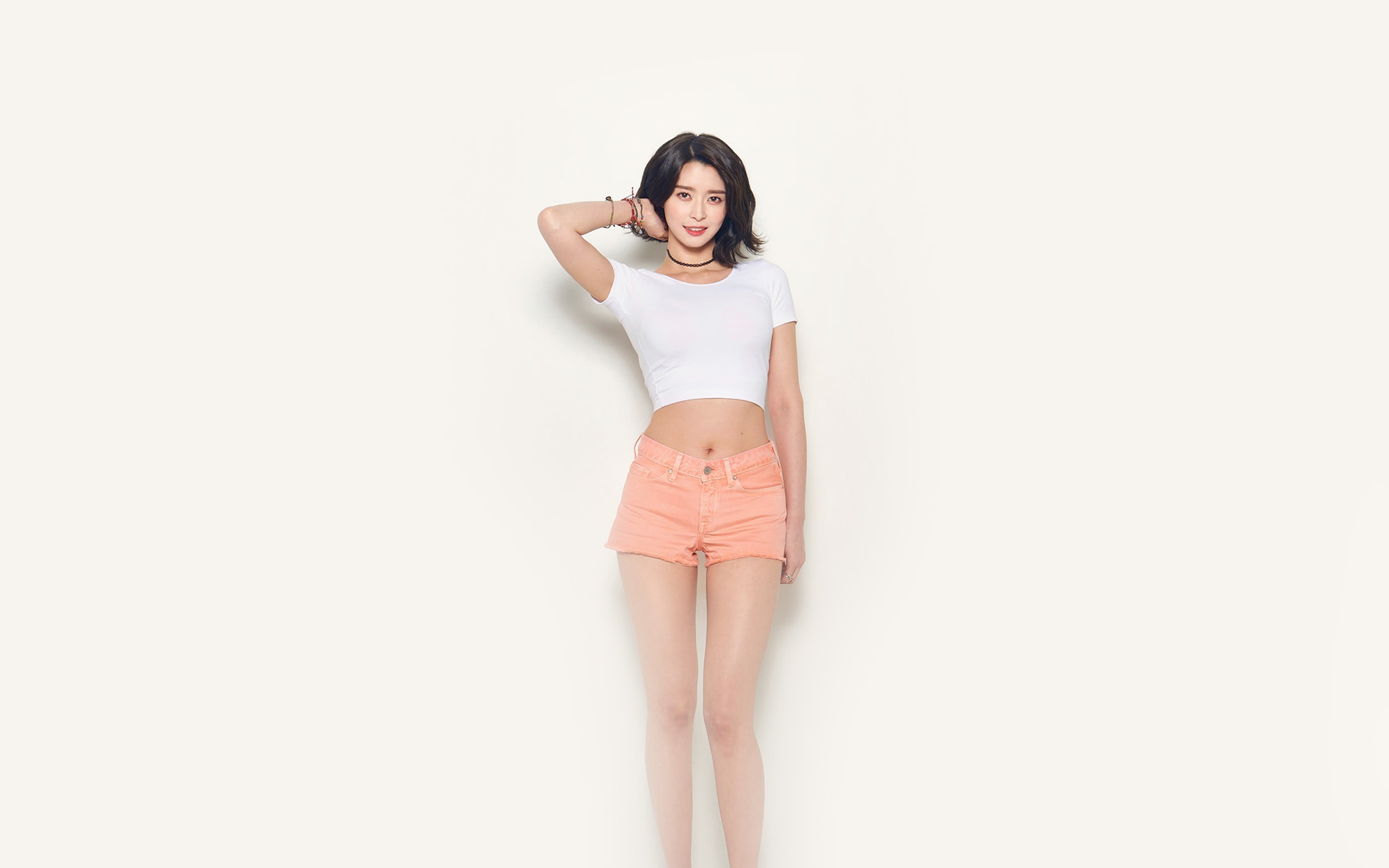 4K, looking at camera, indoors, copy space, kpop, cut out, full length, human arm, portrait, one person, hairstyle, girl, front view, young women, lifestyles, HD Wallpaper