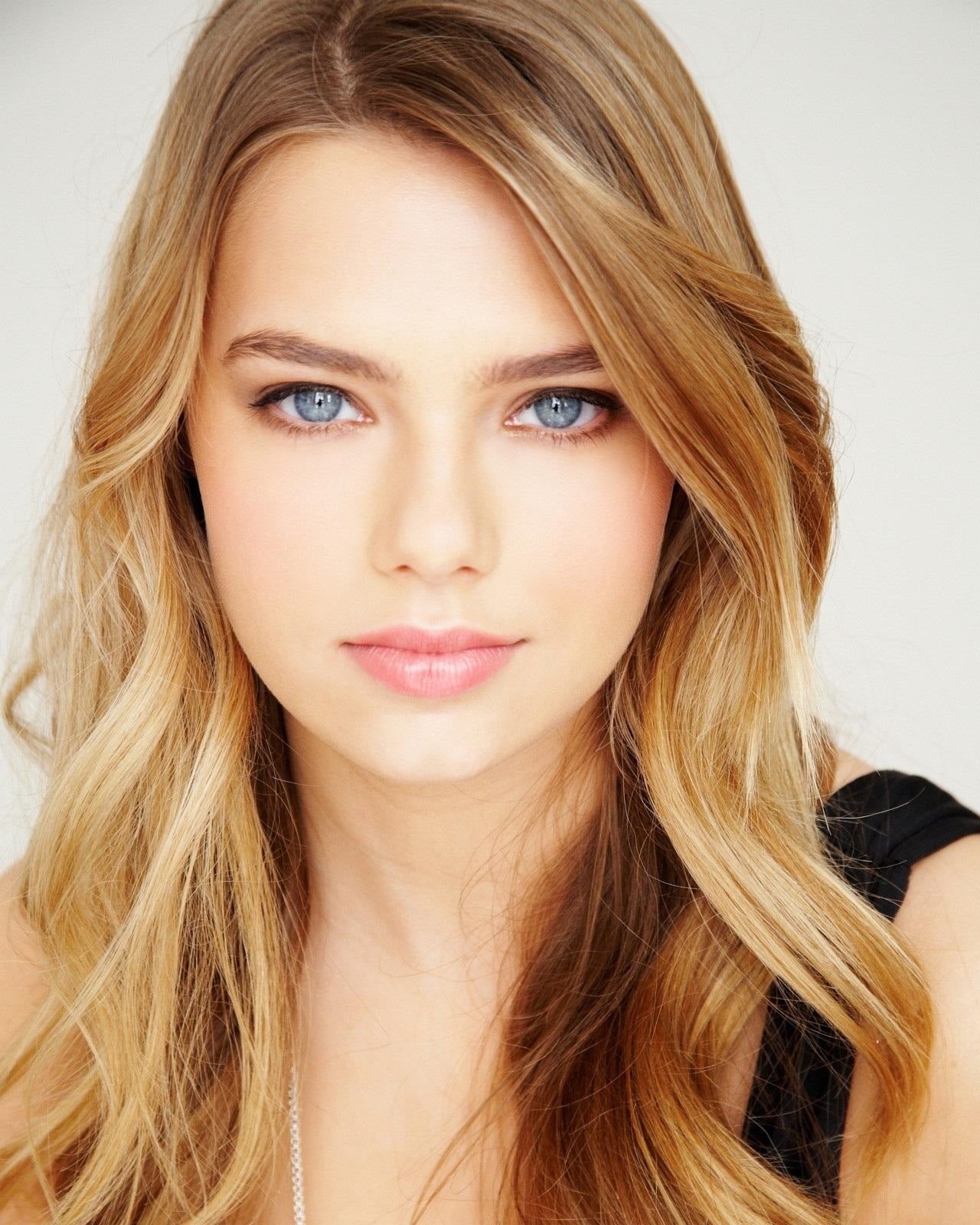women, white background, model, 720P, face, long hair, blonde, Indiana Evans, portrait display, blue eyes, singer, actress, Phone HD Wallpaper