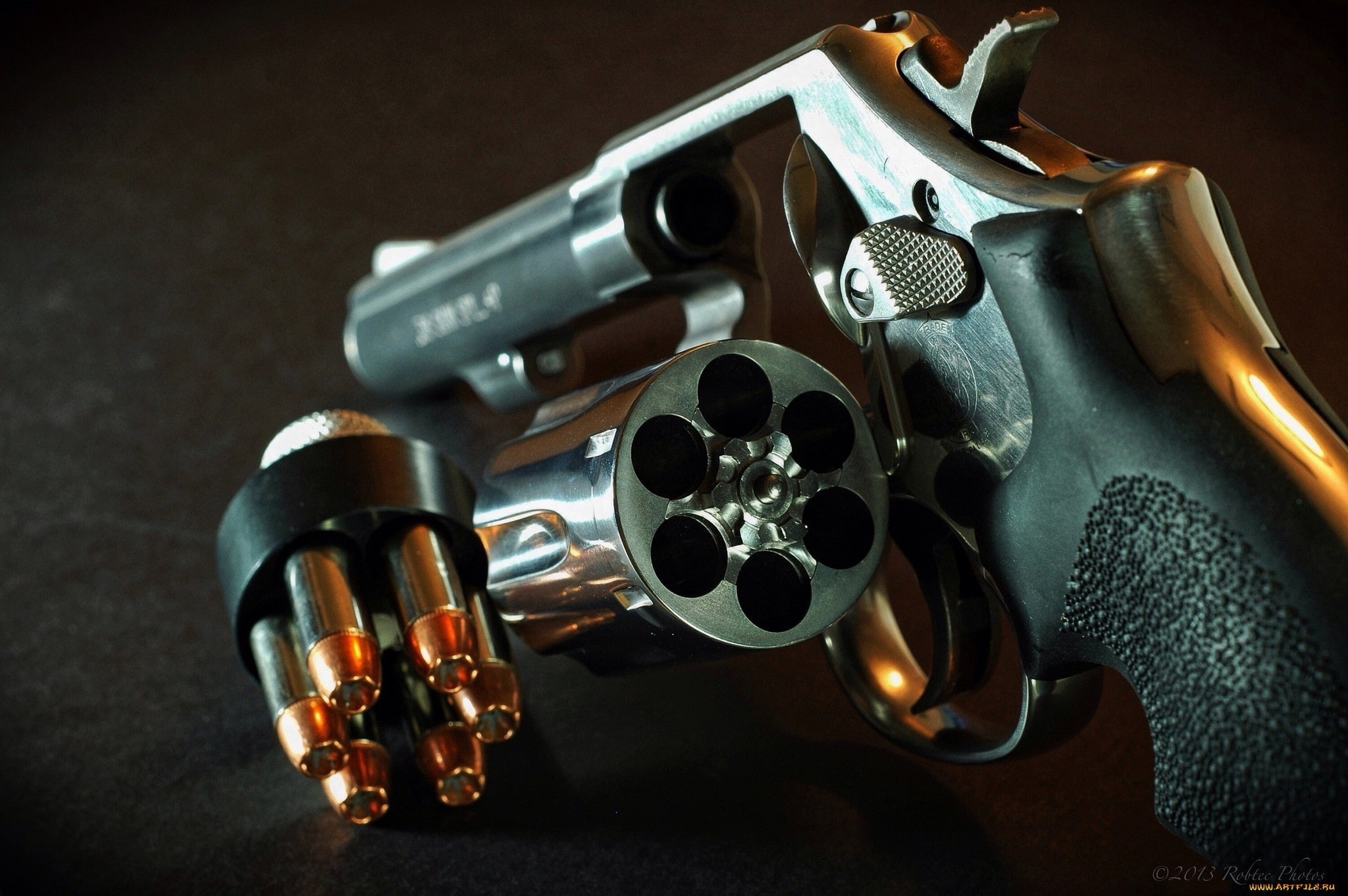 ammo, cartridges, ammunition, pistol, firearm, weapon, drum, revolver, 1080P, HD Wallpaper