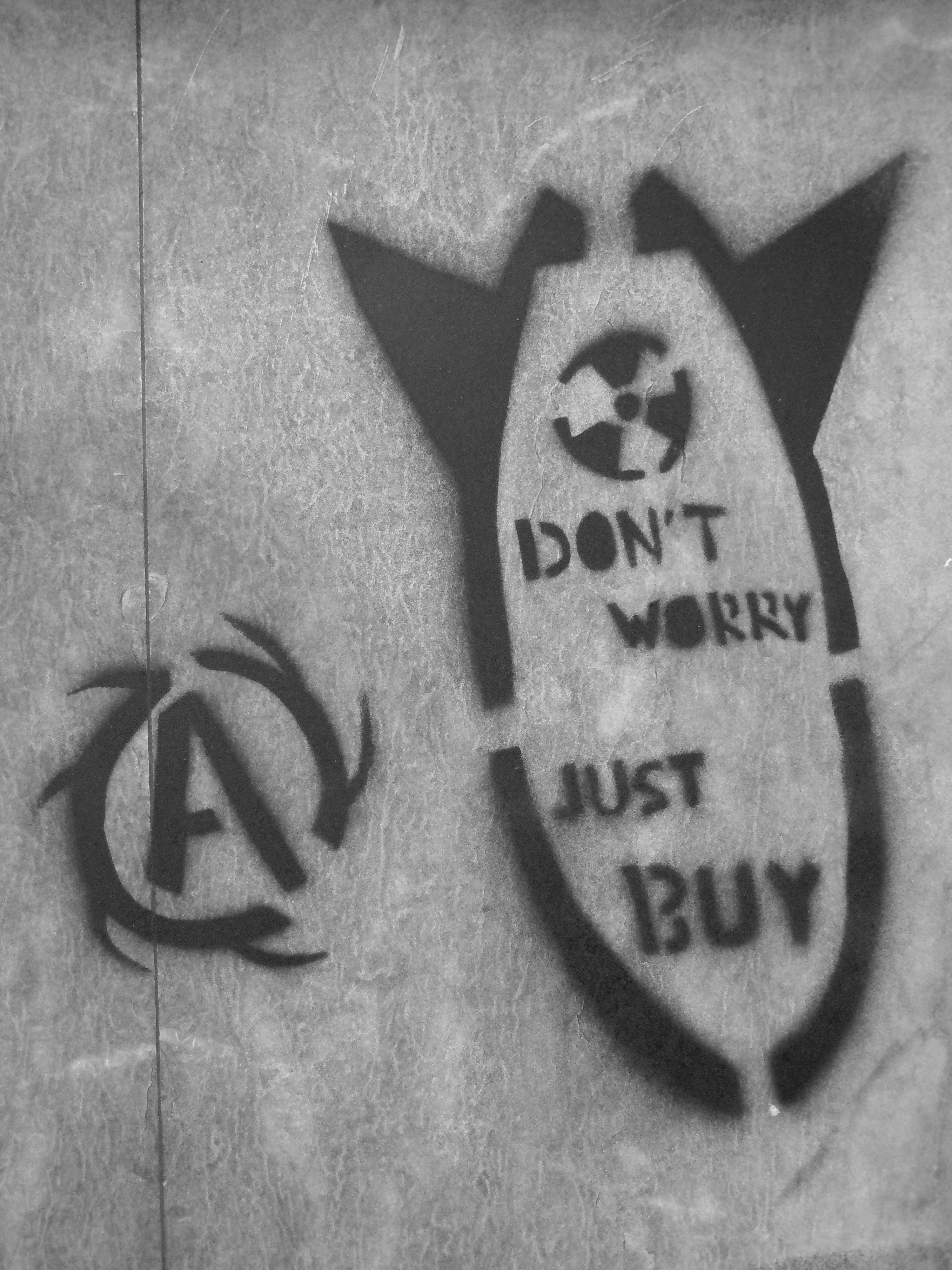 sign, communication, message, dont worry, no people, day, writing, text, anarchist, wall - building feature, creativity, slogan, 4K, close-up, switzerland, Phone HD Wallpaper