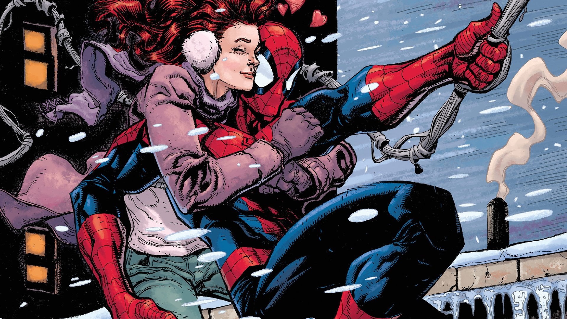 happiness, men, Love, young women, heterosexual couple, women, adult, young adult, lifestyles, positive emotion, Spider-Man, Mary Jane Watson, warm clothing, HD Wallpaper