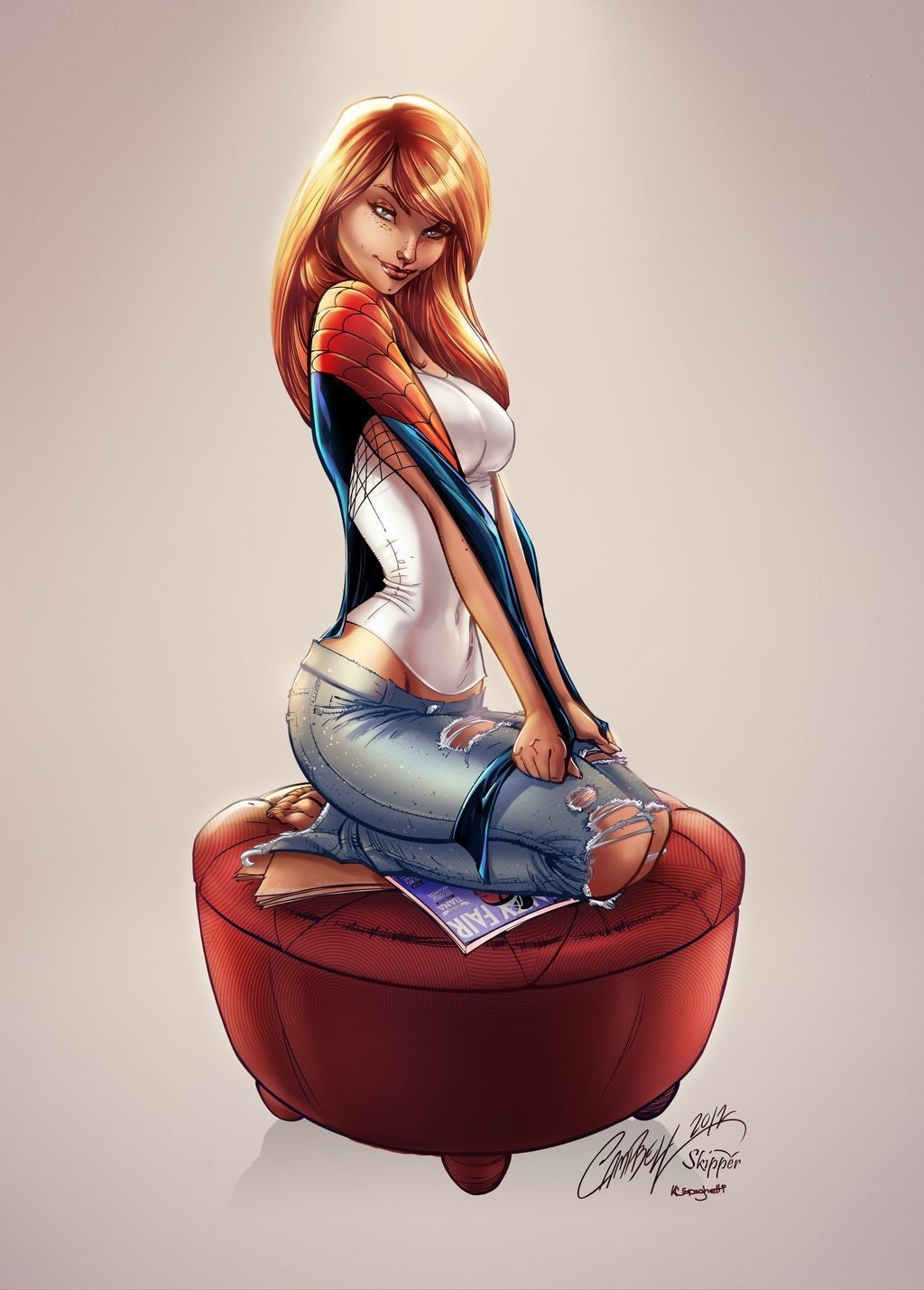man, Mary Jane Watson, spider, 720P, Phone HD Wallpaper