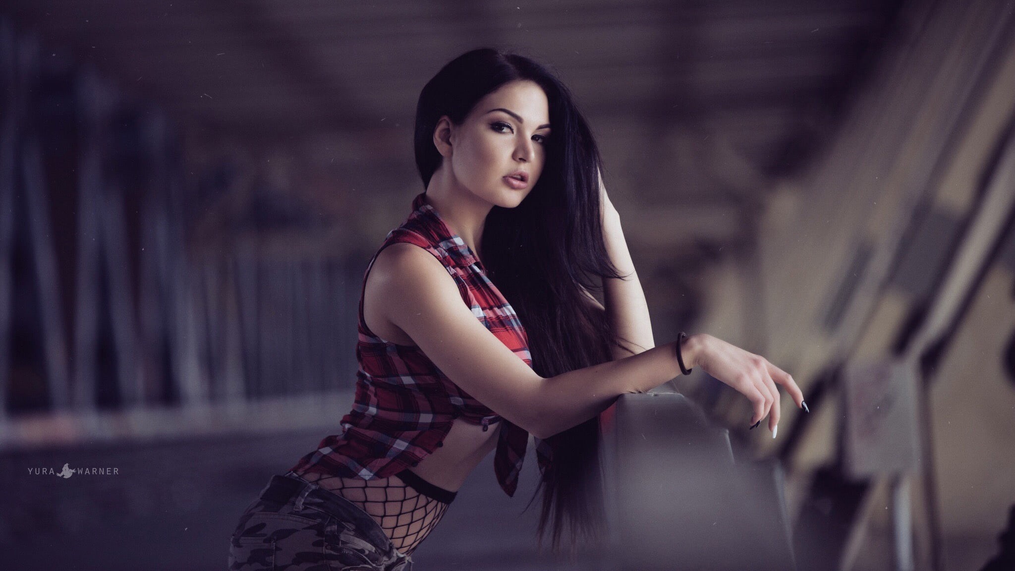 hands, pose, long hair, Yura Warner, 1080P, Oksana Bast, look, HD Wallpaper
