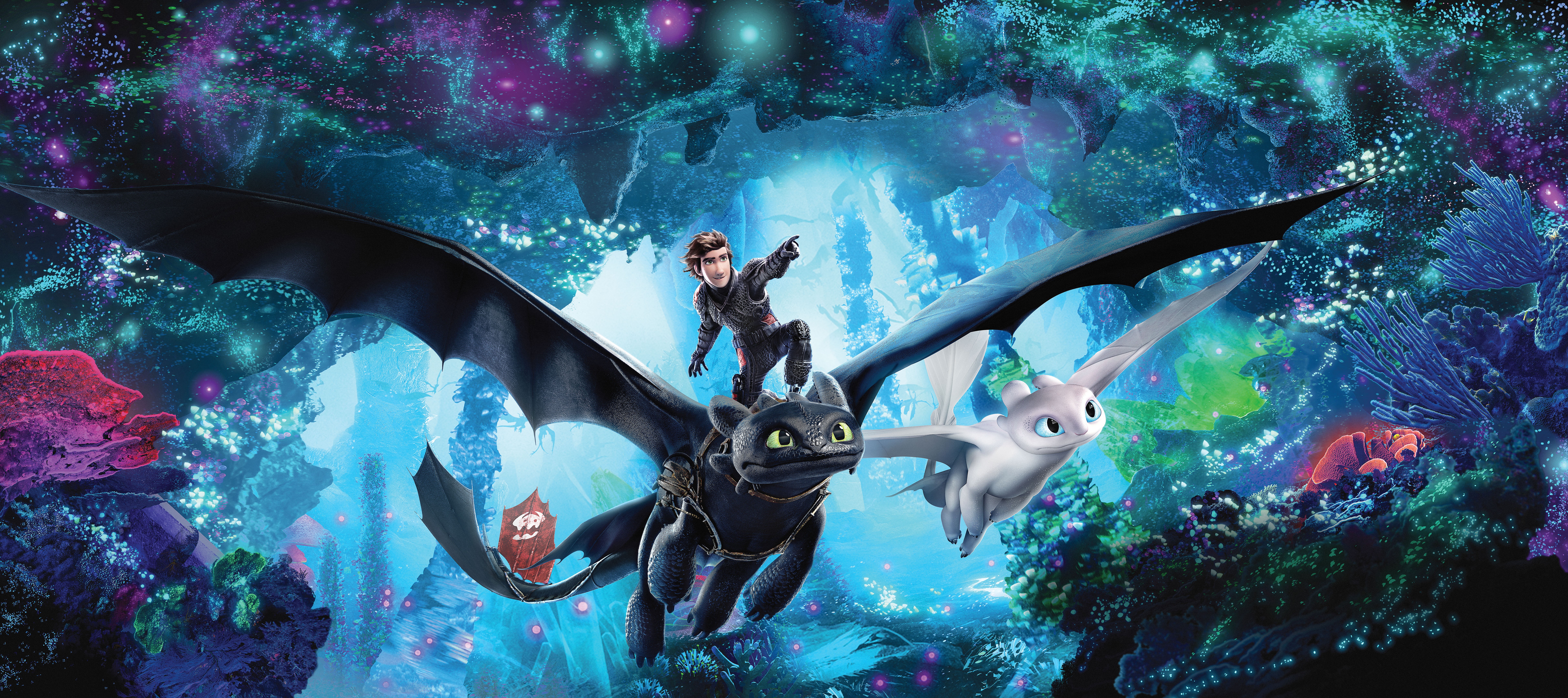 8K, How to Train Your Dragon 3, Animation, How to Train Your Dragon: The Hidden World, 8K, 4K, HD Wallpaper