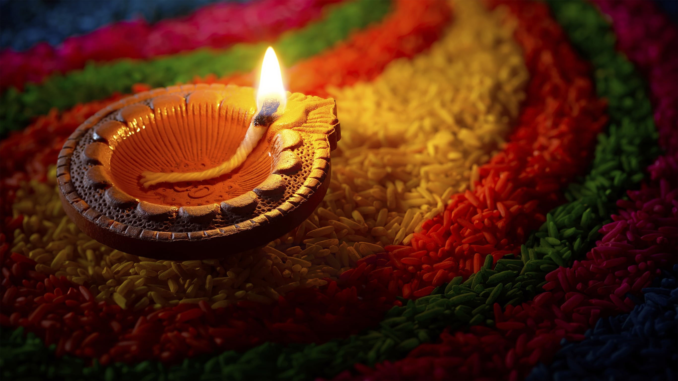 Religious, Candle, 2K, Diwali, HD Wallpaper