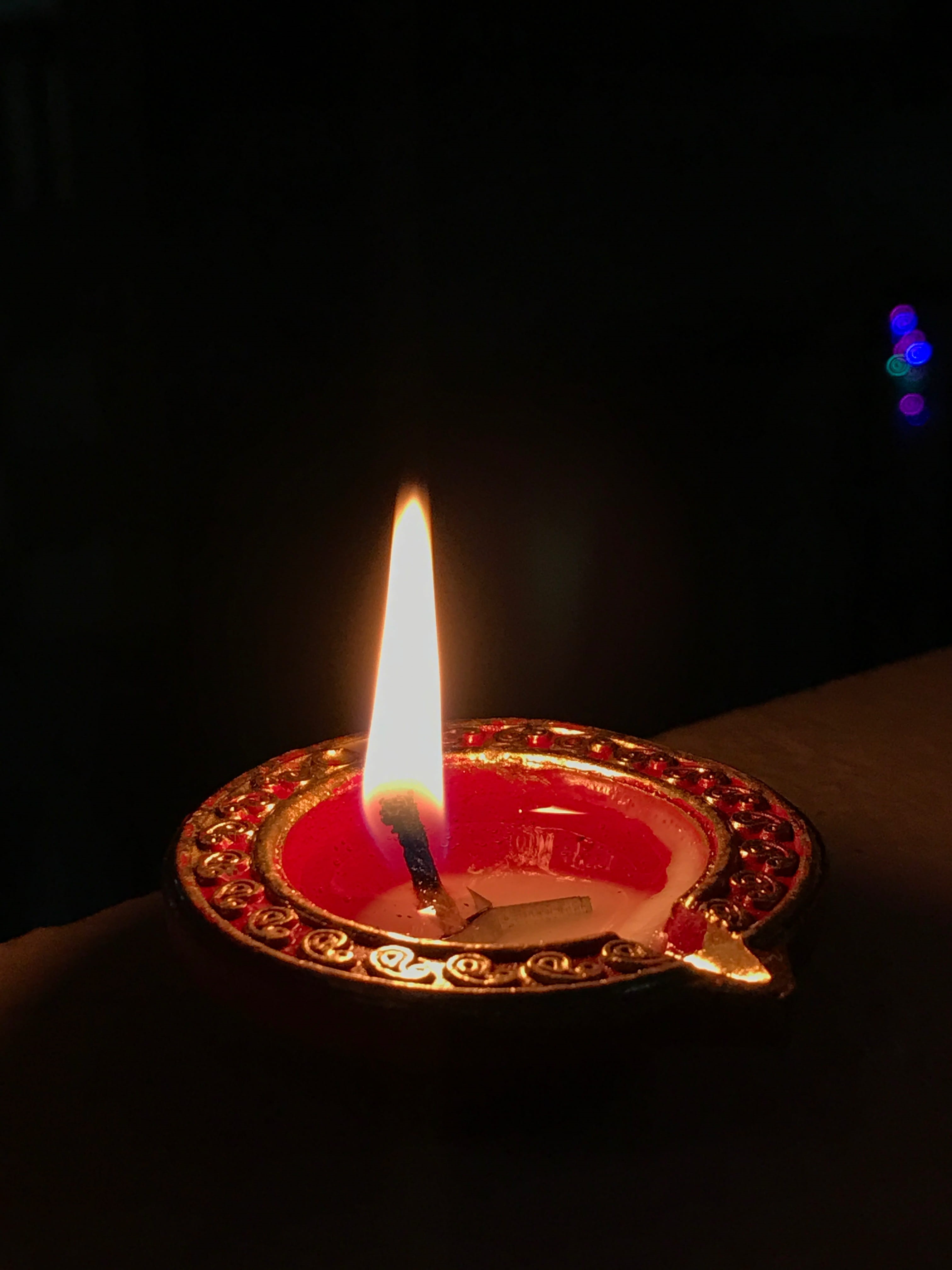 flame, no people, festival, electric lamp, glowing, celebration, fire - natural phenomenon, indoors, 4K, festival of light, india, candle, indianfestival, Phone HD Wallpaper