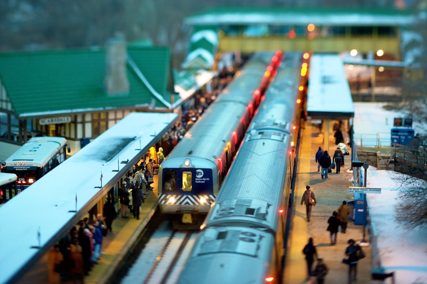 urban Scene, set, transportation, tilt-shift, selective focus, station, train station, mode of transportation, city, metro, grey, built structure, motor vehicle, HD Wallpaper