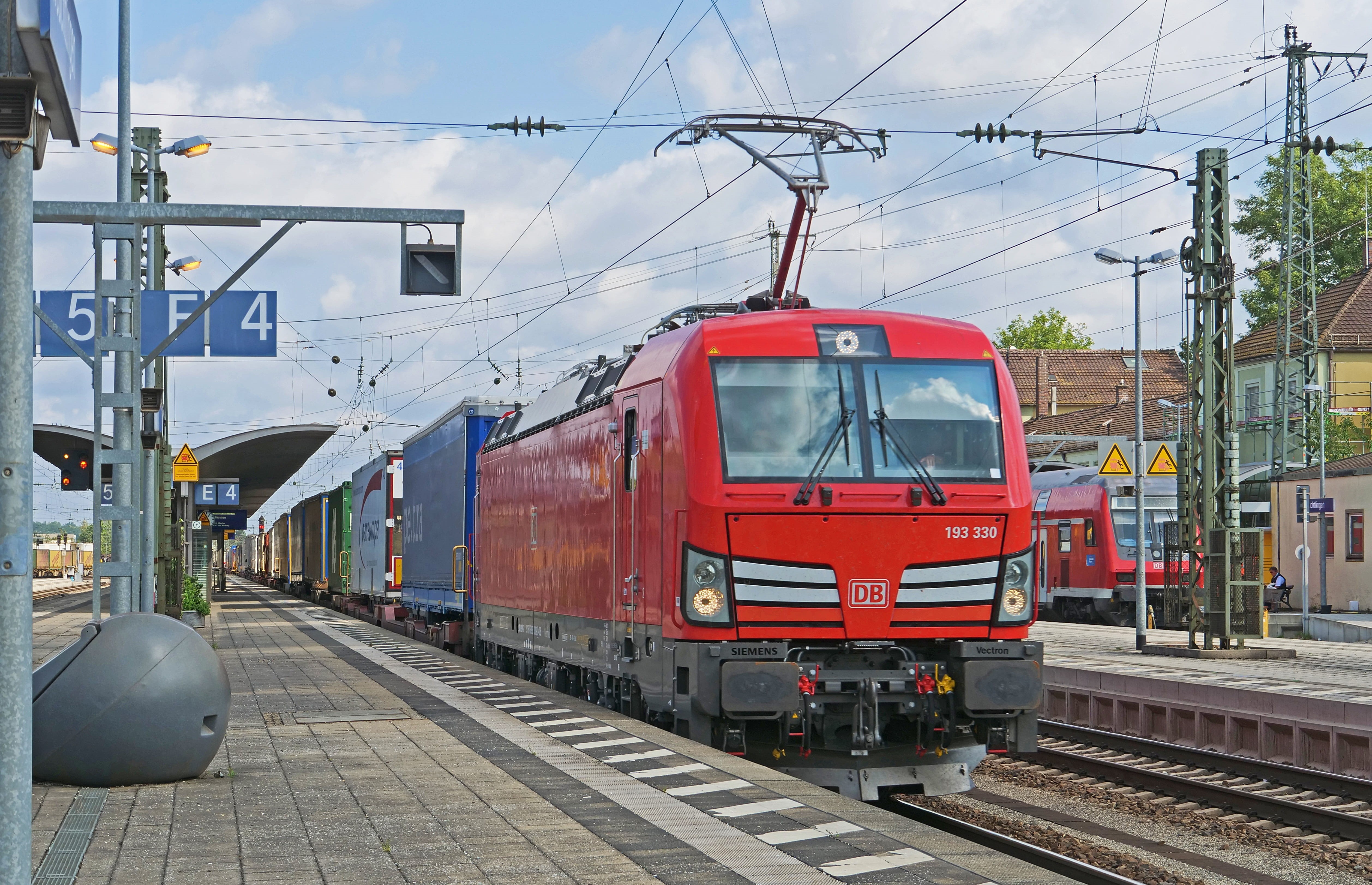 mode of transportation, day, land vehicle, hbf, railroad station platform, public transportation, power supply, vectron, travel, hub, 4K, br193, technology, HD Wallpaper