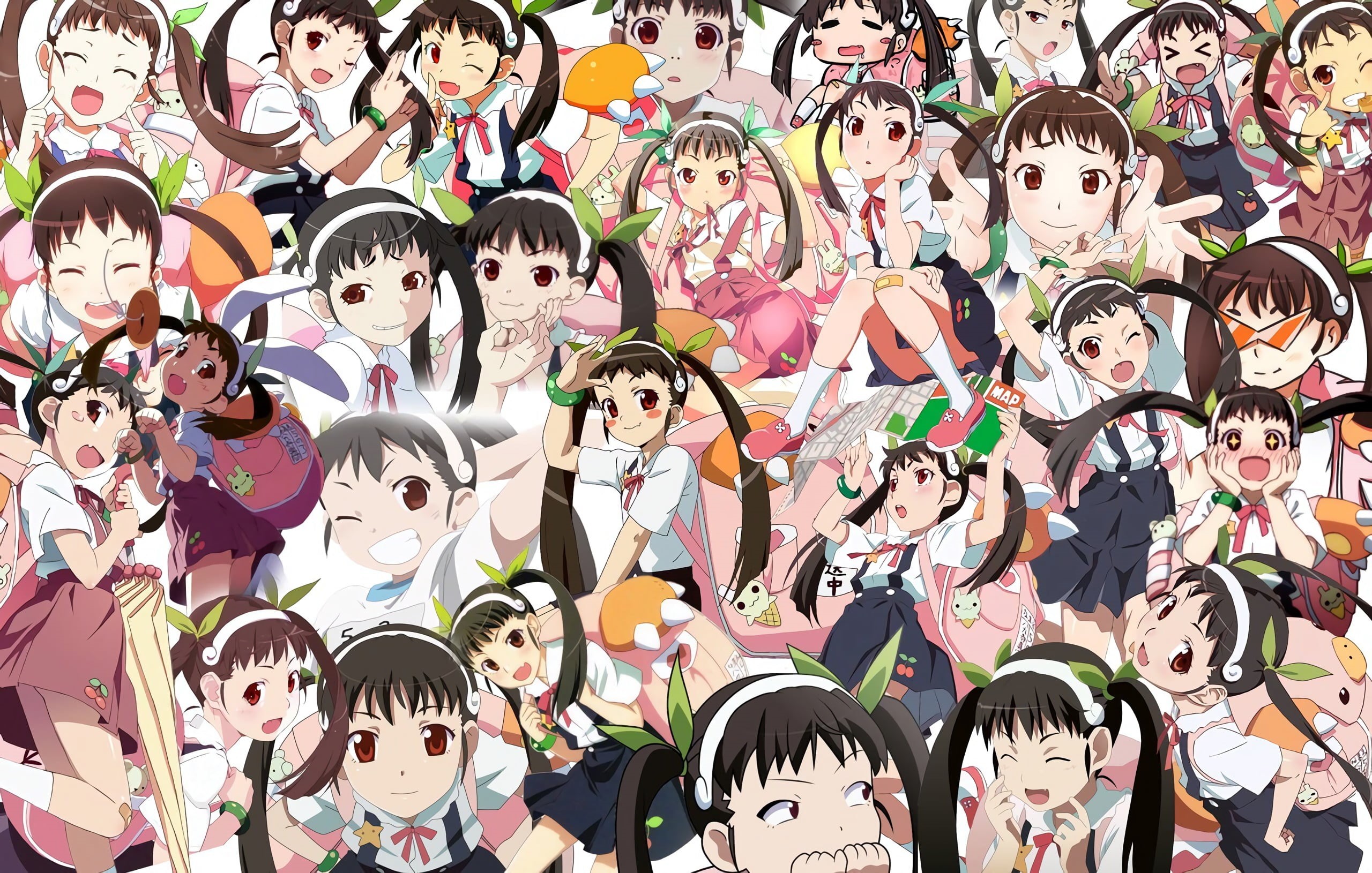 real people, Hachikuji Mayoi, 2K, group of people, teenager, men, adolescence, young women, adult, women, mature adult, school uniform, mature men, dark hair, HD Wallpaper