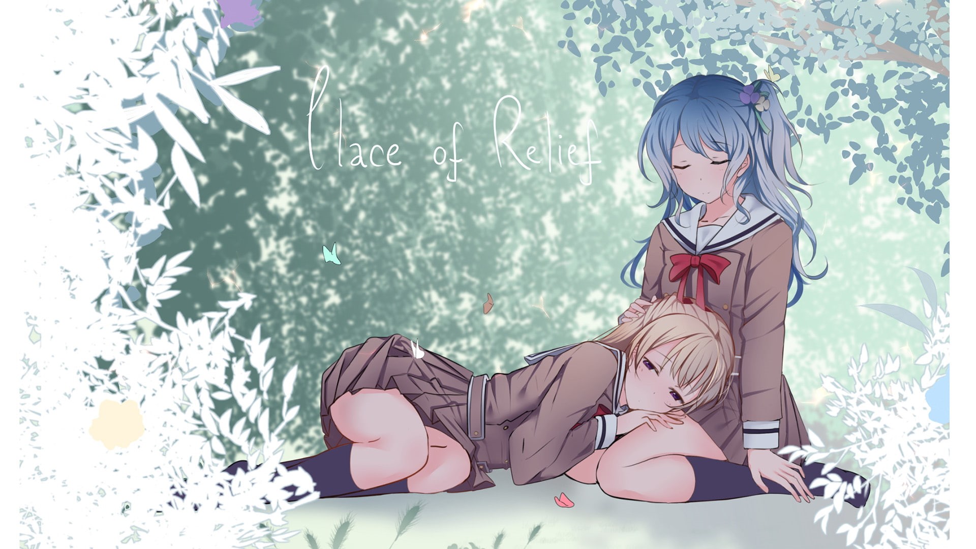 lifestyles, long hair, hair, anime girls, contemplation, clothing, women, young women, fashion, Shirasagi Chisato, adult, hairstyle, full length, beauty, HD Wallpaper