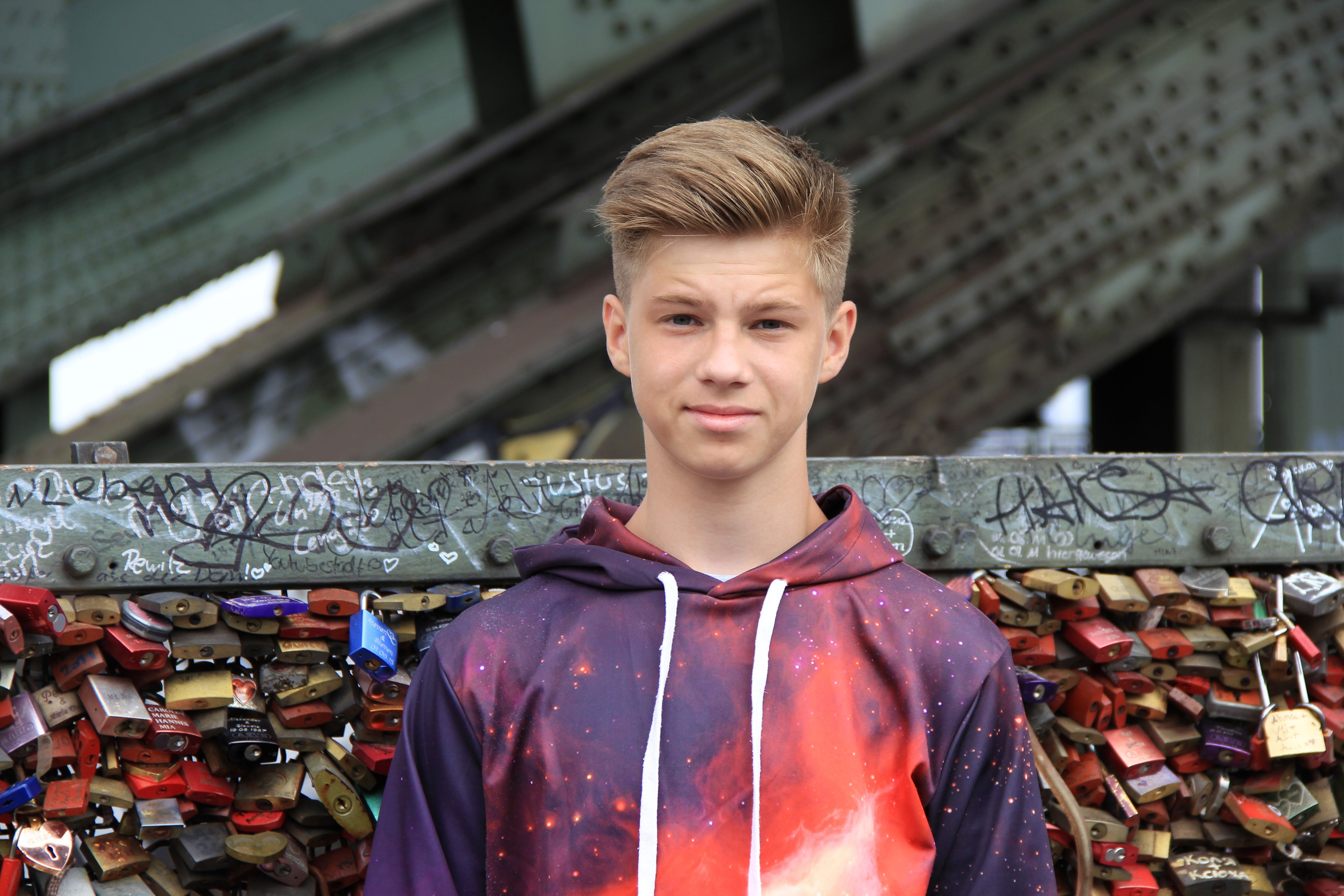 pullover, Male, day, wearing, color Image, real people, Teenager, one Person, face, s, print, standing, portrait, Boy, looking at camera, caucasian Ethnicity, HD Wallpaper