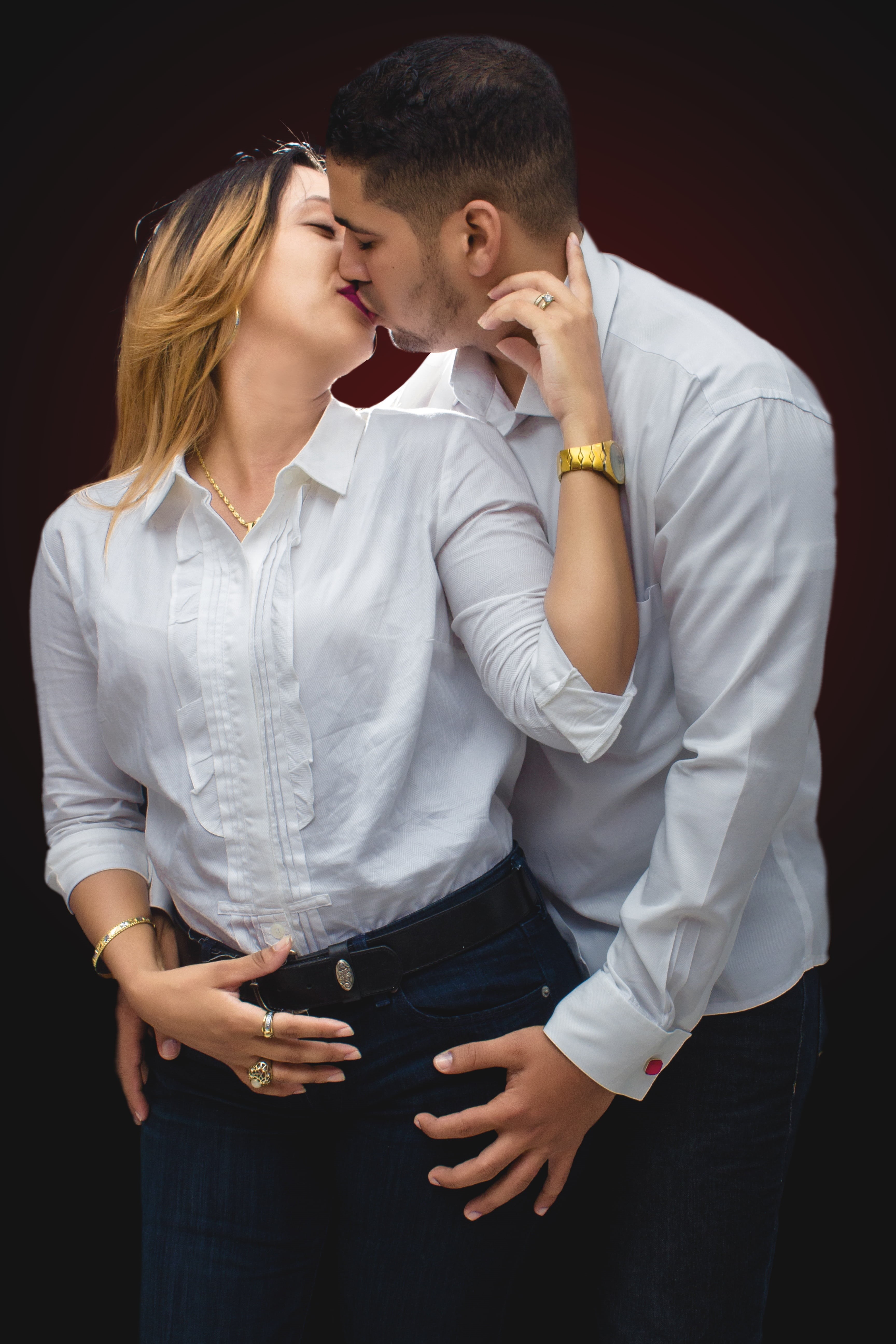 three quarter length, flowers, males, romance, bonding, studio, men, bella, husbands, people, wedding, kiss, romantic, heterosexual Couple, adult, studio Shot, Phone HD Wallpaper