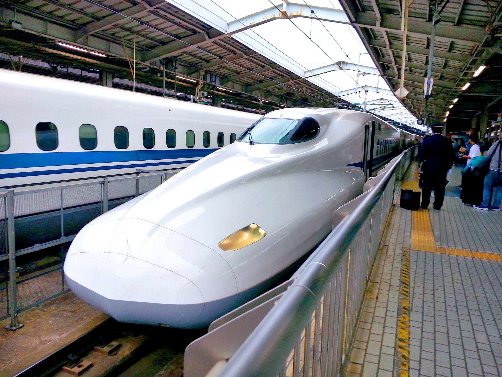 transportation, waiting, built structure, japan, journey, station, bullet, day, railroad, high speed, transport, incidental people, rail, outdoors, city, HD Wallpaper