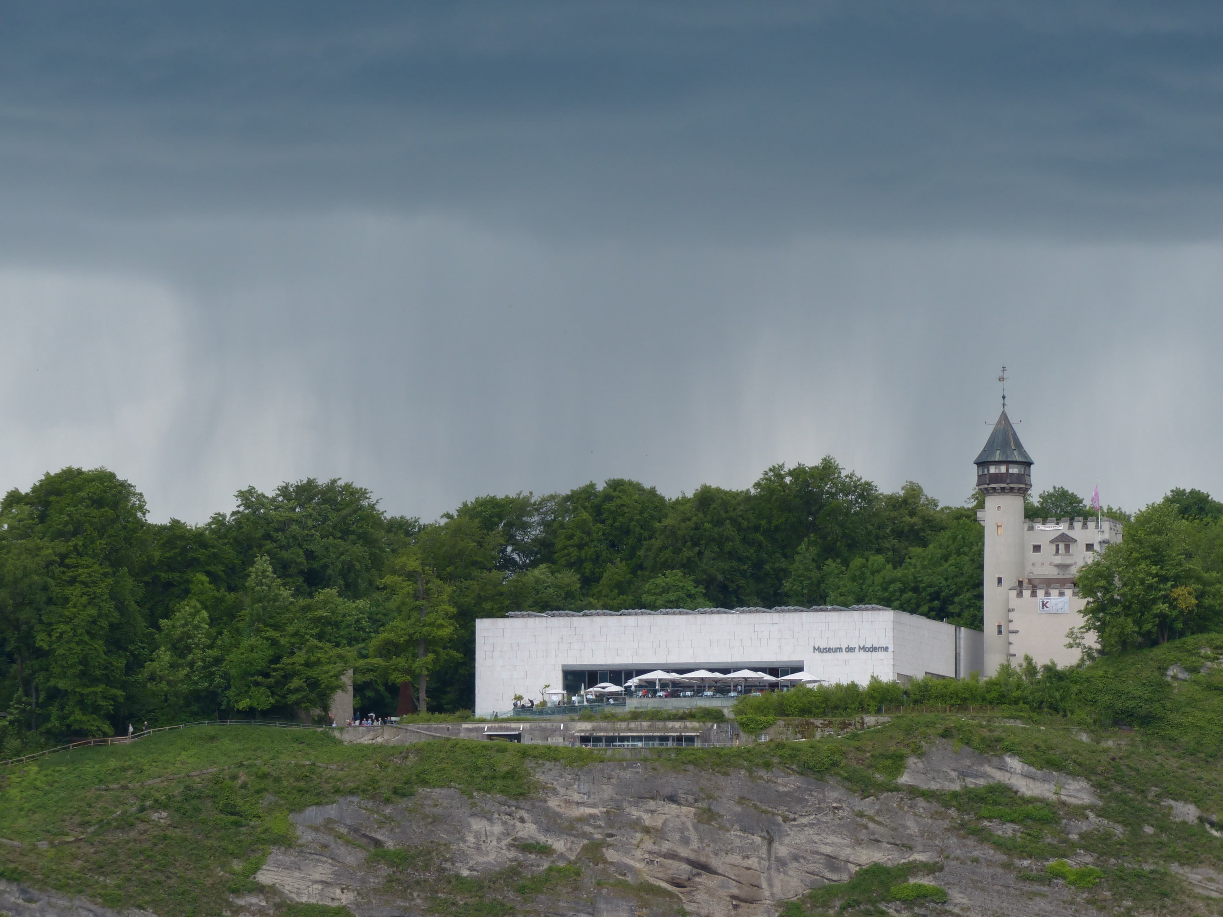 storm, rain clouds, rain, plant, nature, built structure, land, rainstorm, architecture, building, salzburg, museum, no people, spirituality, building exterior, HD Wallpaper
