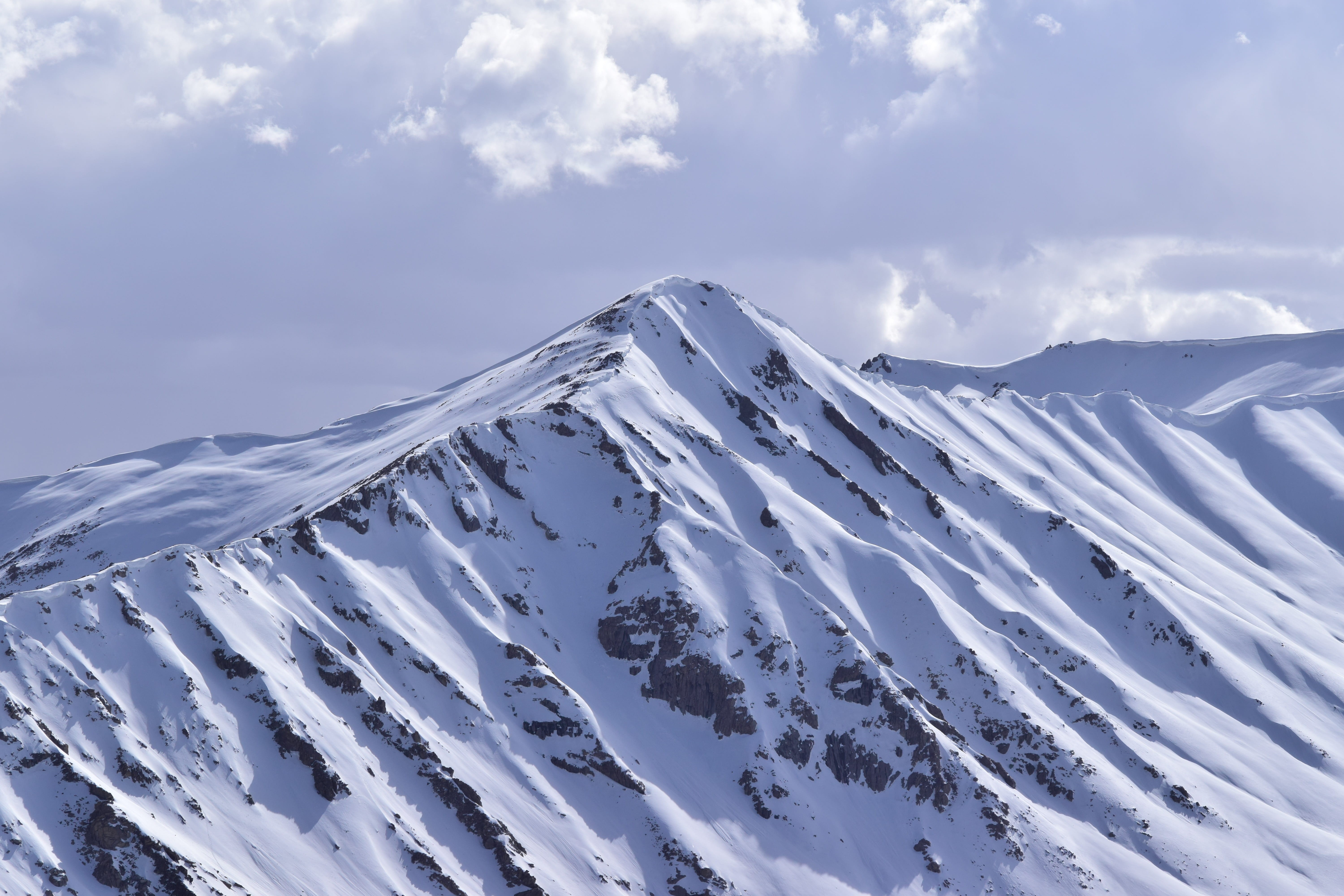 ice, no people, high, ladakh mountain range, outdoor, cold, scenery, environment, extreme weather, snowcapped mountain, non-urban scene, blue, tranquility, HD Wallpaper