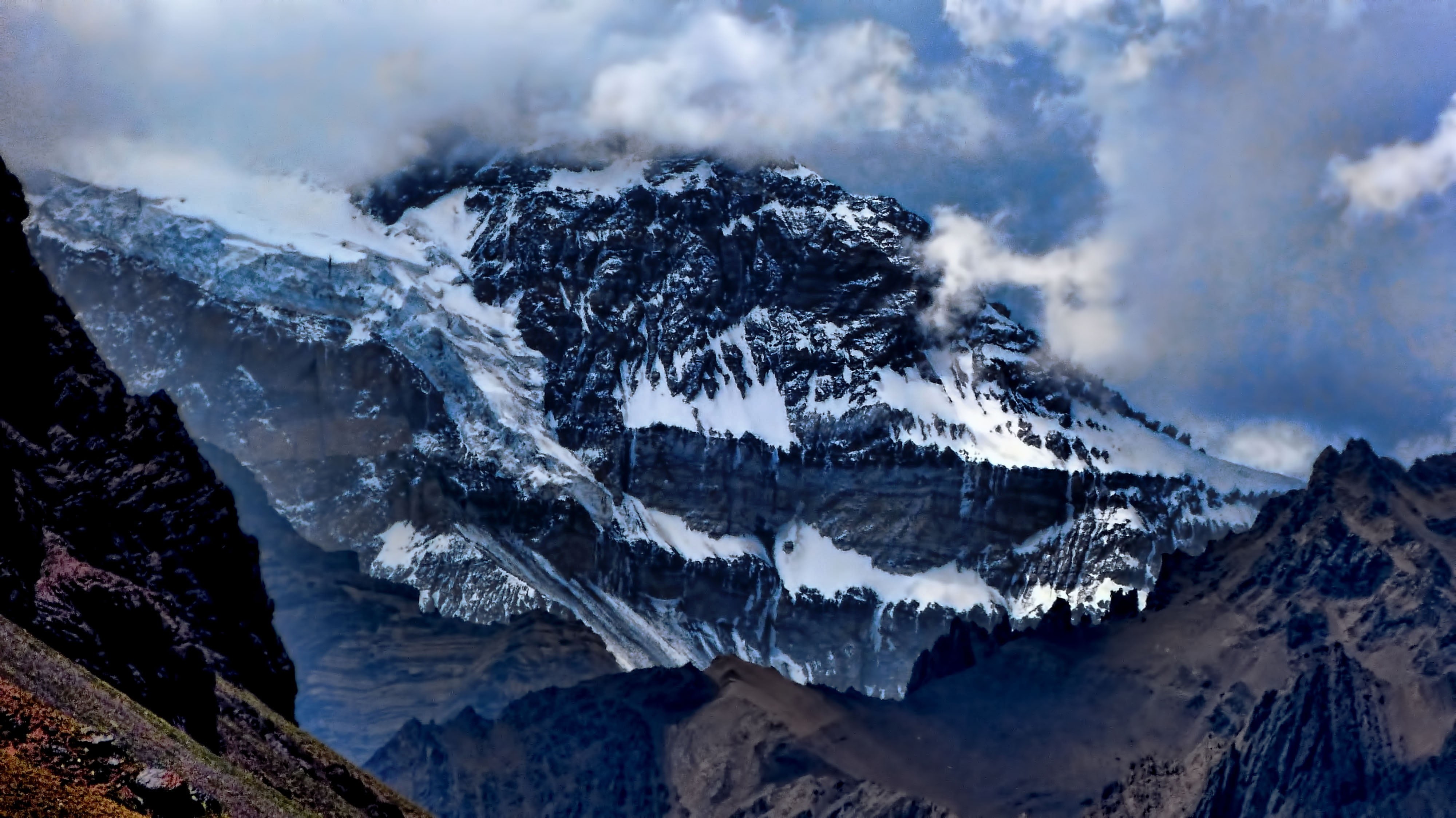 argentina, andes, cloudy, snow, scenics, daytime, mountain, photography, ice, landscape, himalayas, winter, nieve, mountain Range, nature, mountain Peak, HD Wallpaper